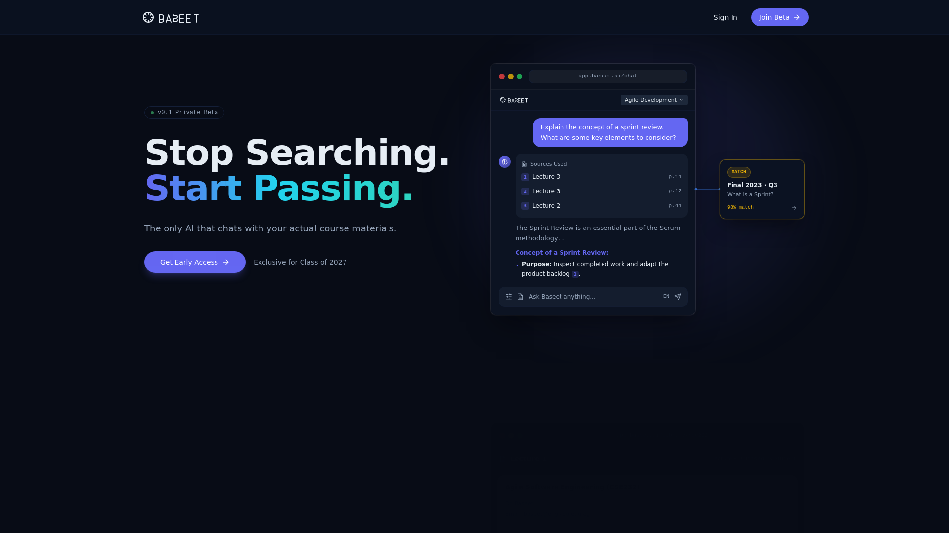 website screenshot of https://baseetai.com/