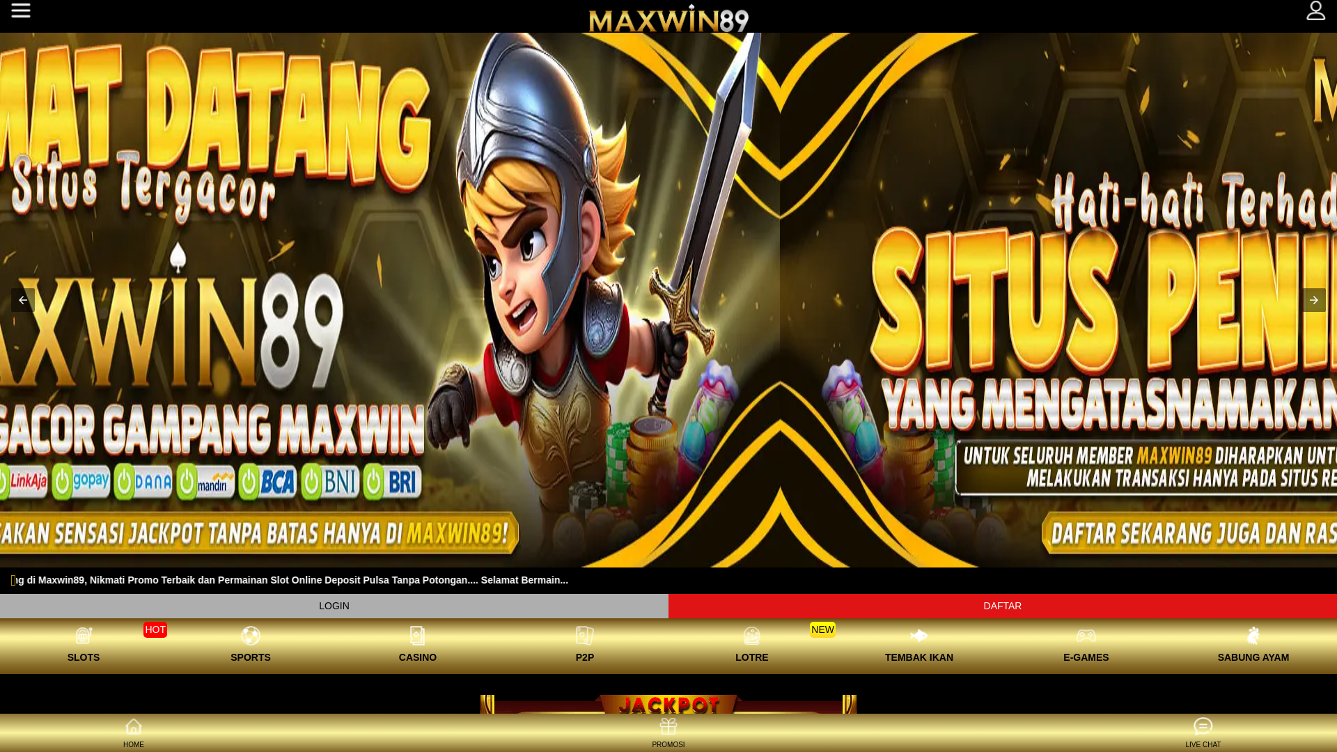 website screenshot of https://maxwin89-amp-a1.pages.dev/