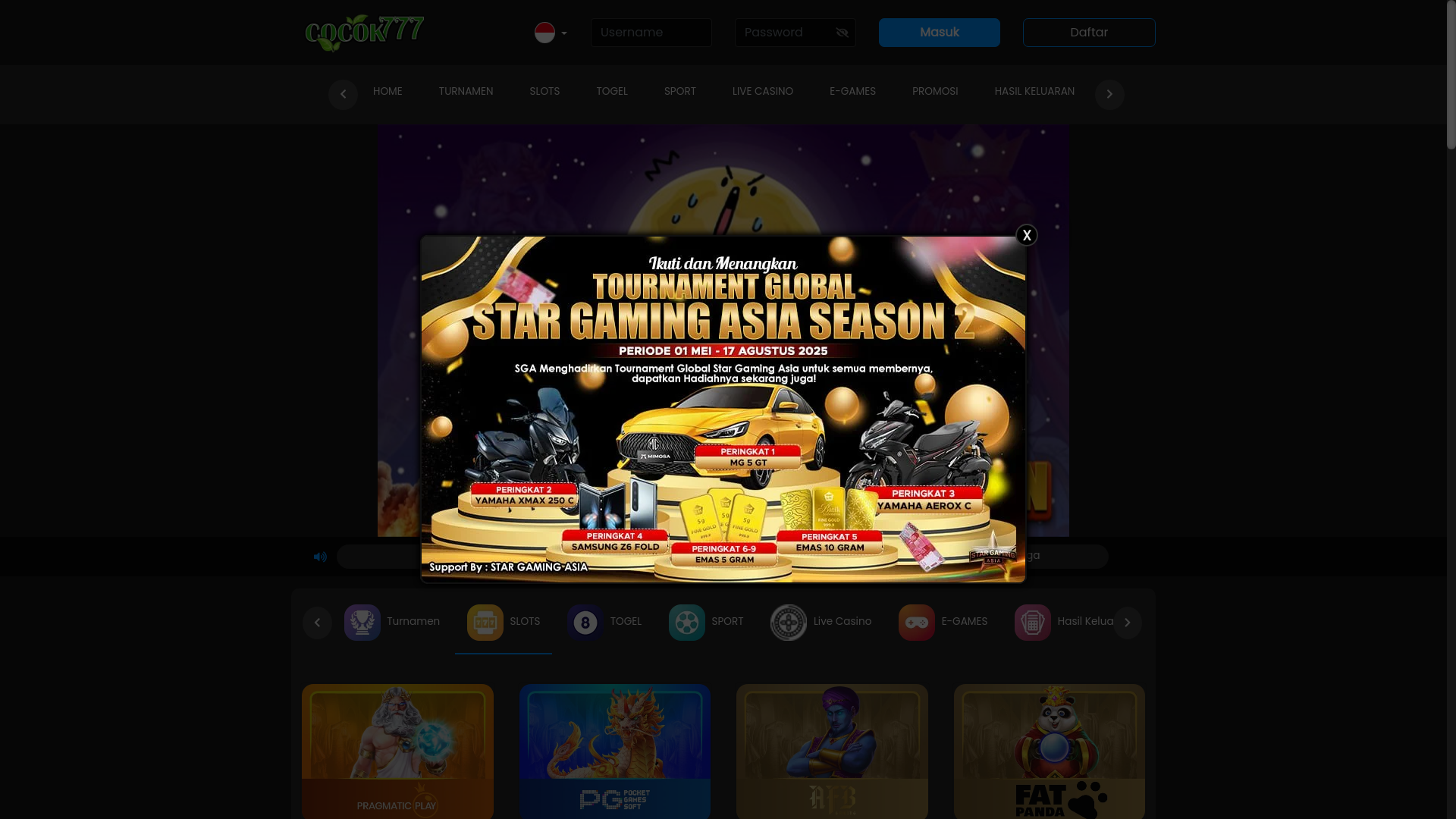 website screenshot of https://temancocok3.com/