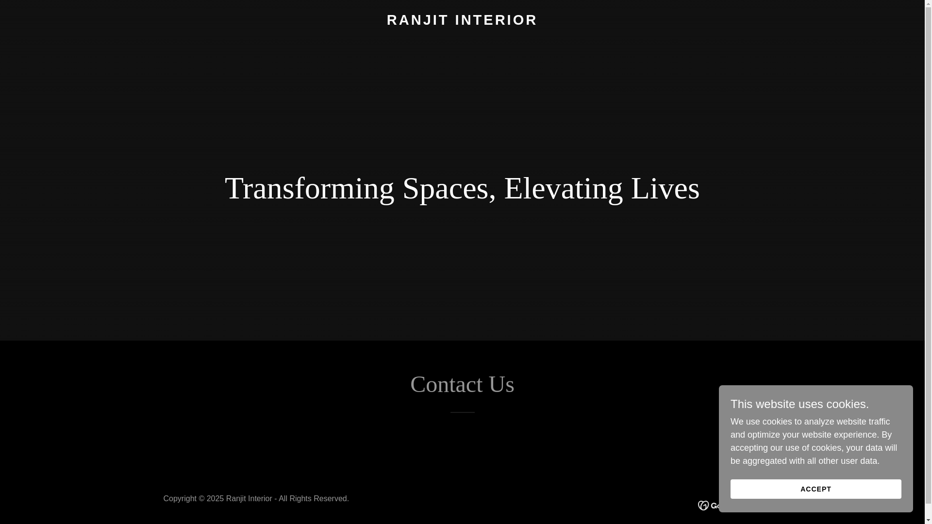 website screenshot of https://httpswwwranjitinterior.in/