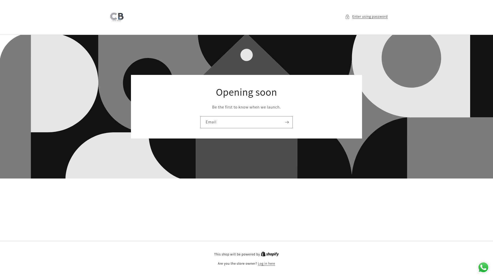 website screenshot of https://clickbaazar.shop/