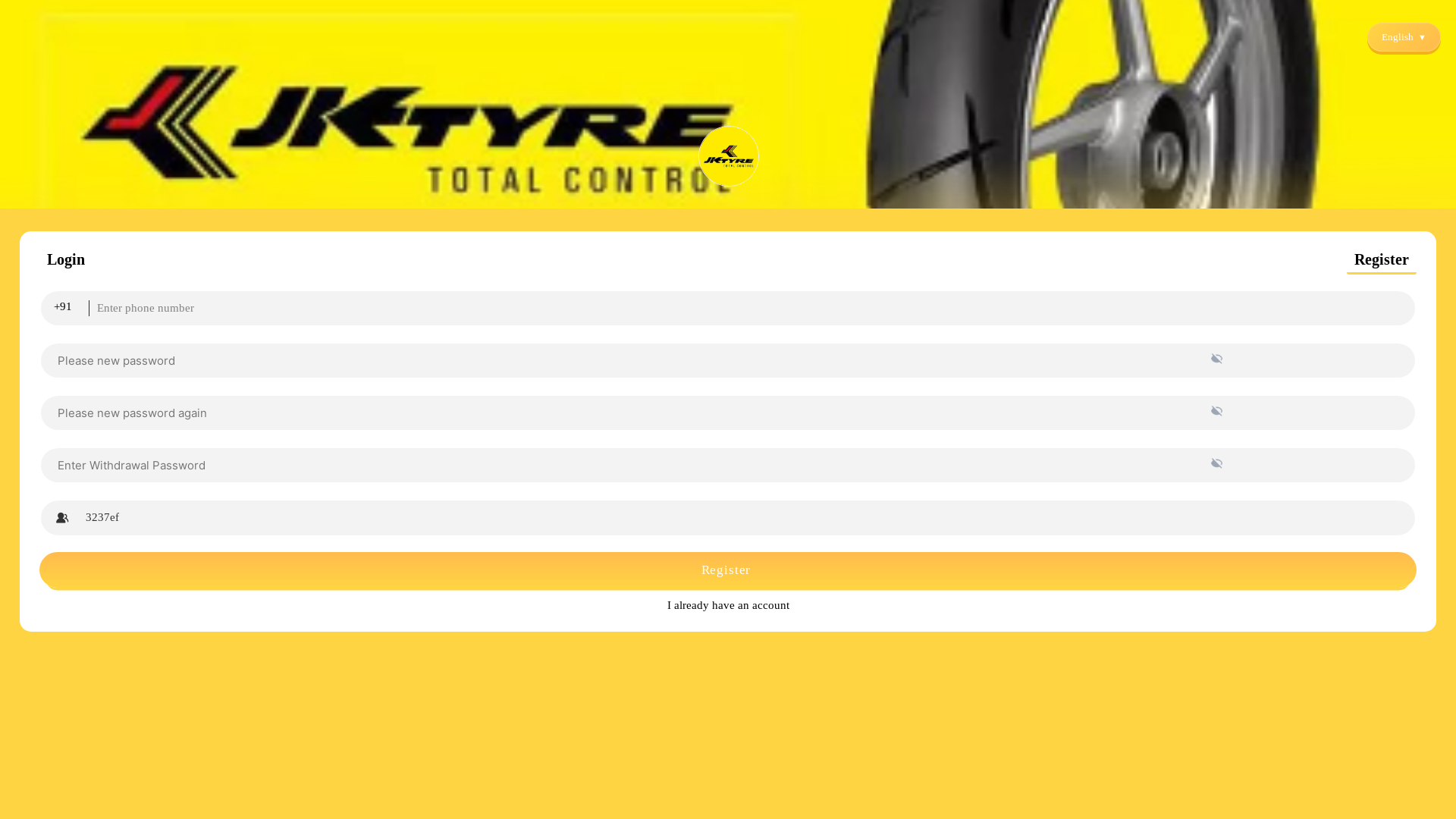 website screenshot of http://www.fajktlauin-1ww.com/#/pages/reset/reset?inviteCode=3237ef