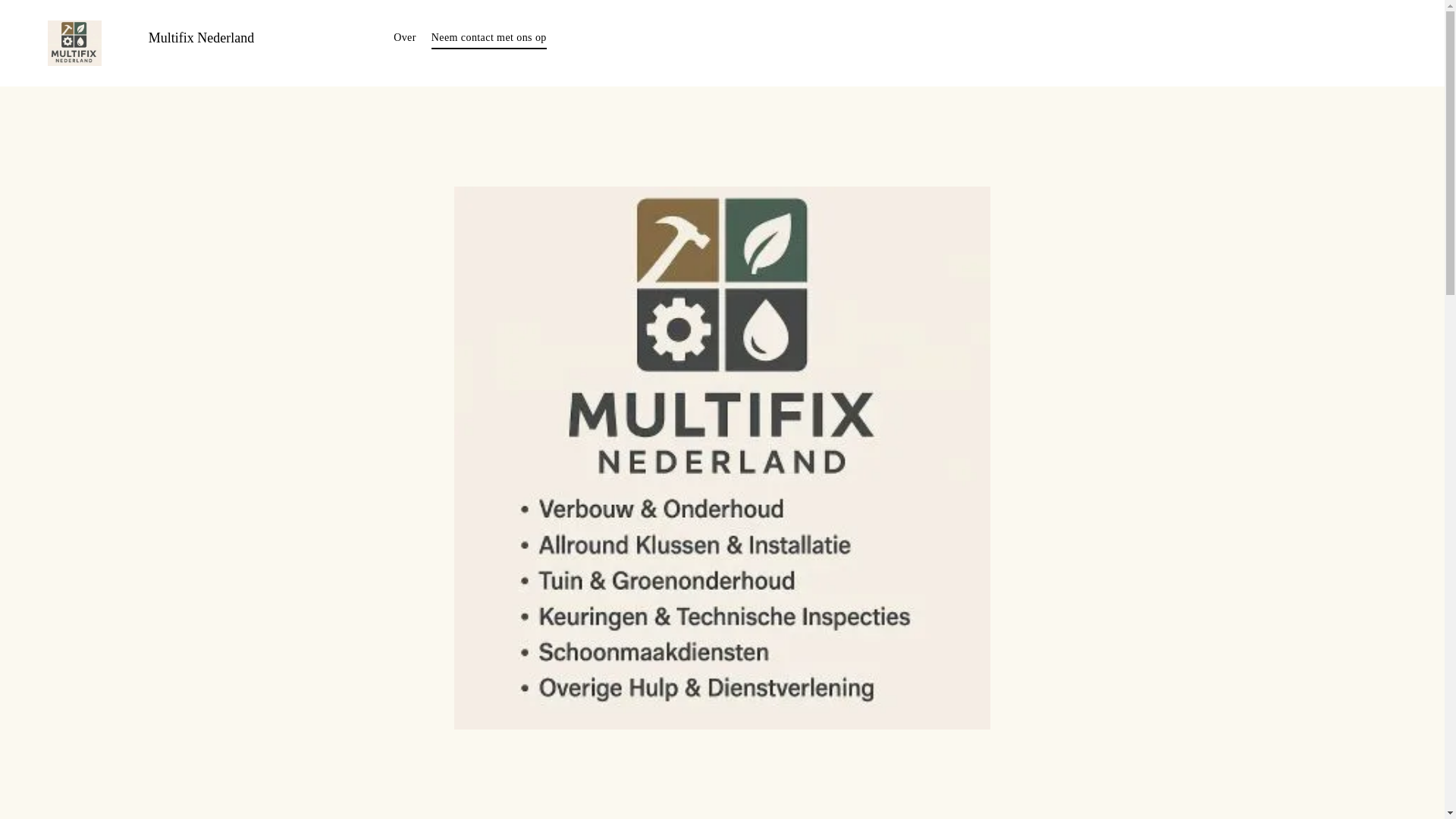 website screenshot of https://multifixnederland.nl/