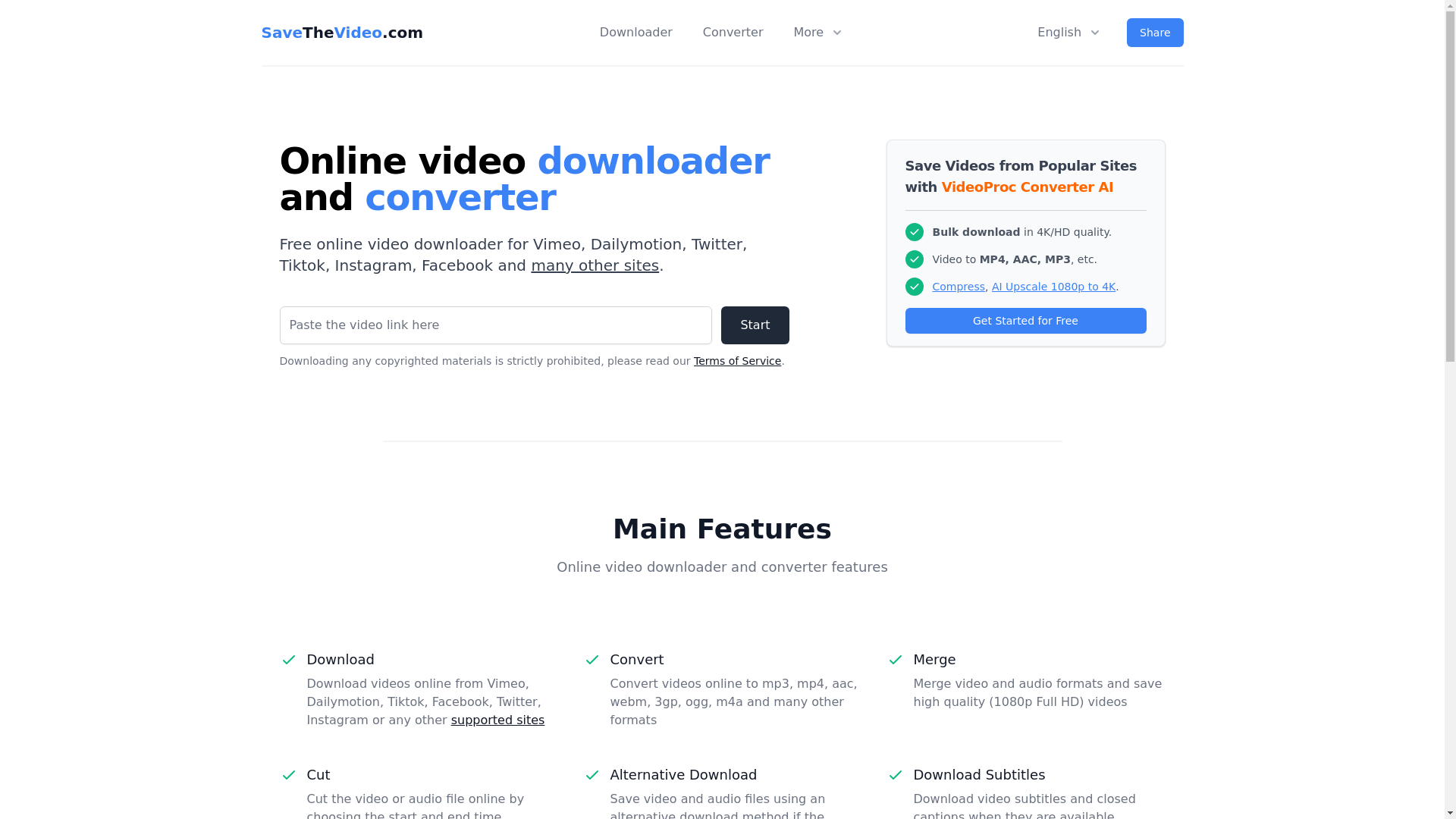 website screenshot of https://savethevideo.pages.dev/