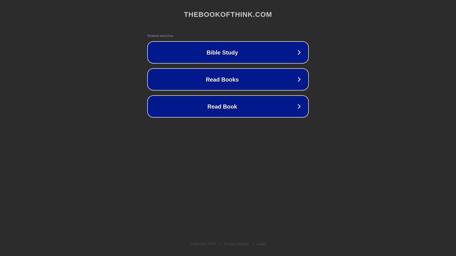 website screenshot of https://thebookofthink.com/