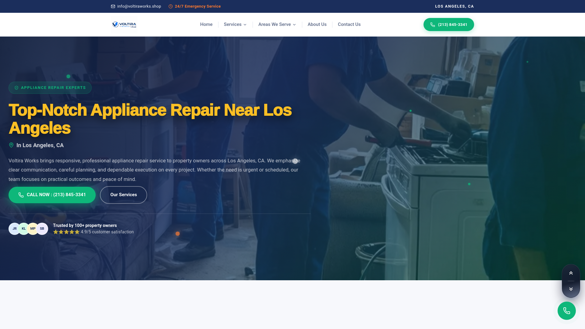 website screenshot of https://voltira-works.pages.dev/