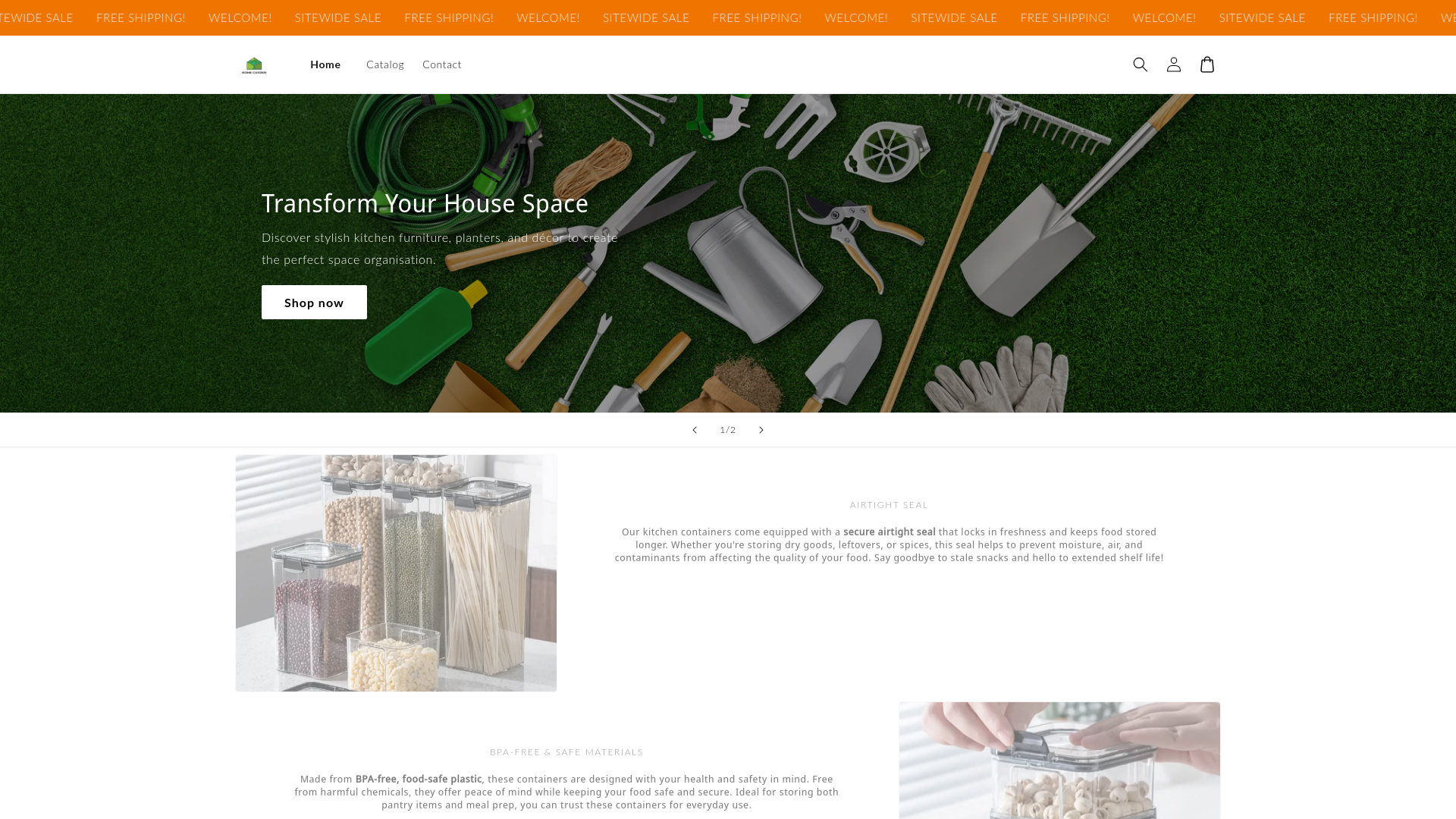 website screenshot of https://channeledeverydayessentials.shop/