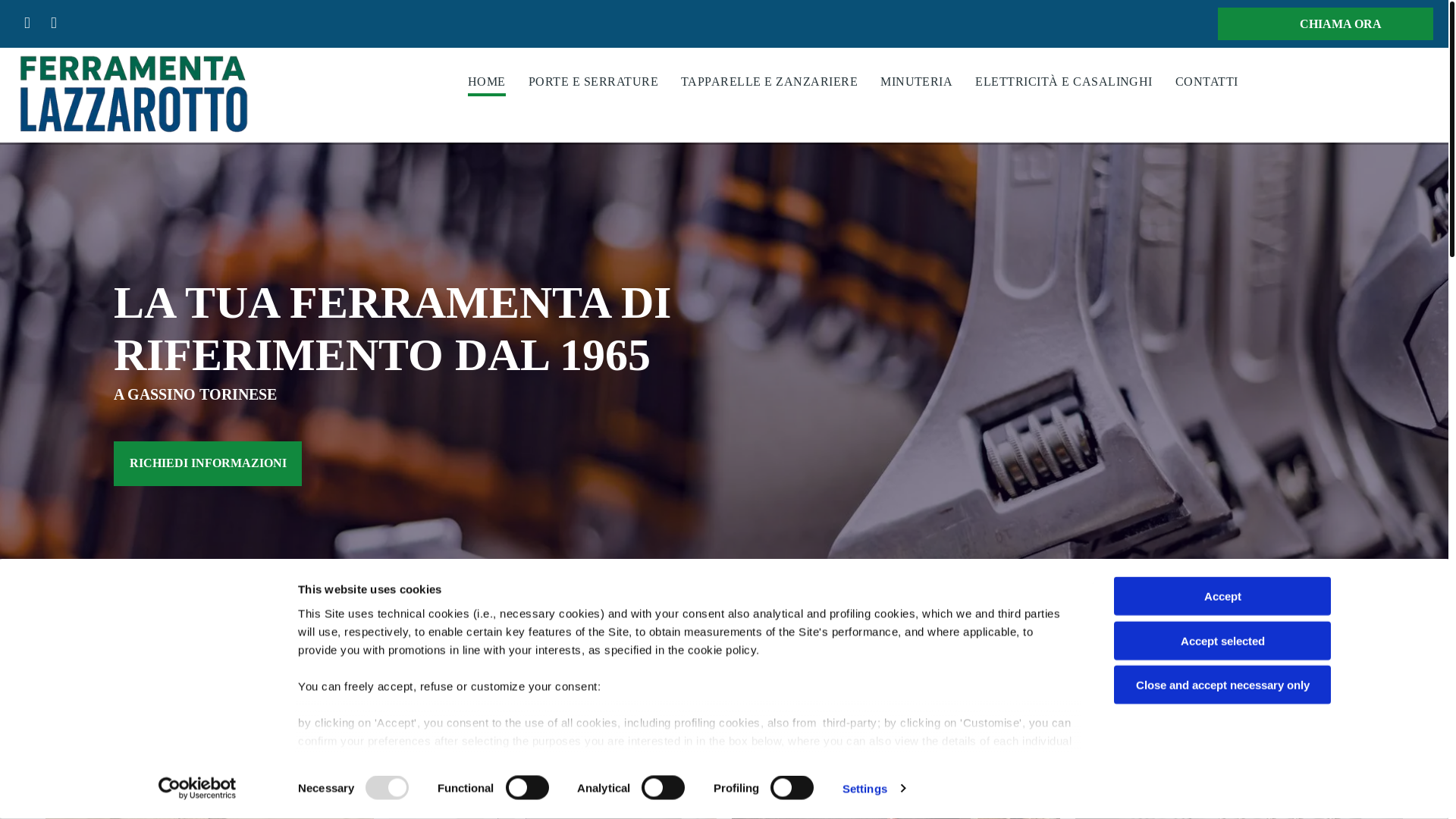 website screenshot of https://ferramentalazzarotto.com/