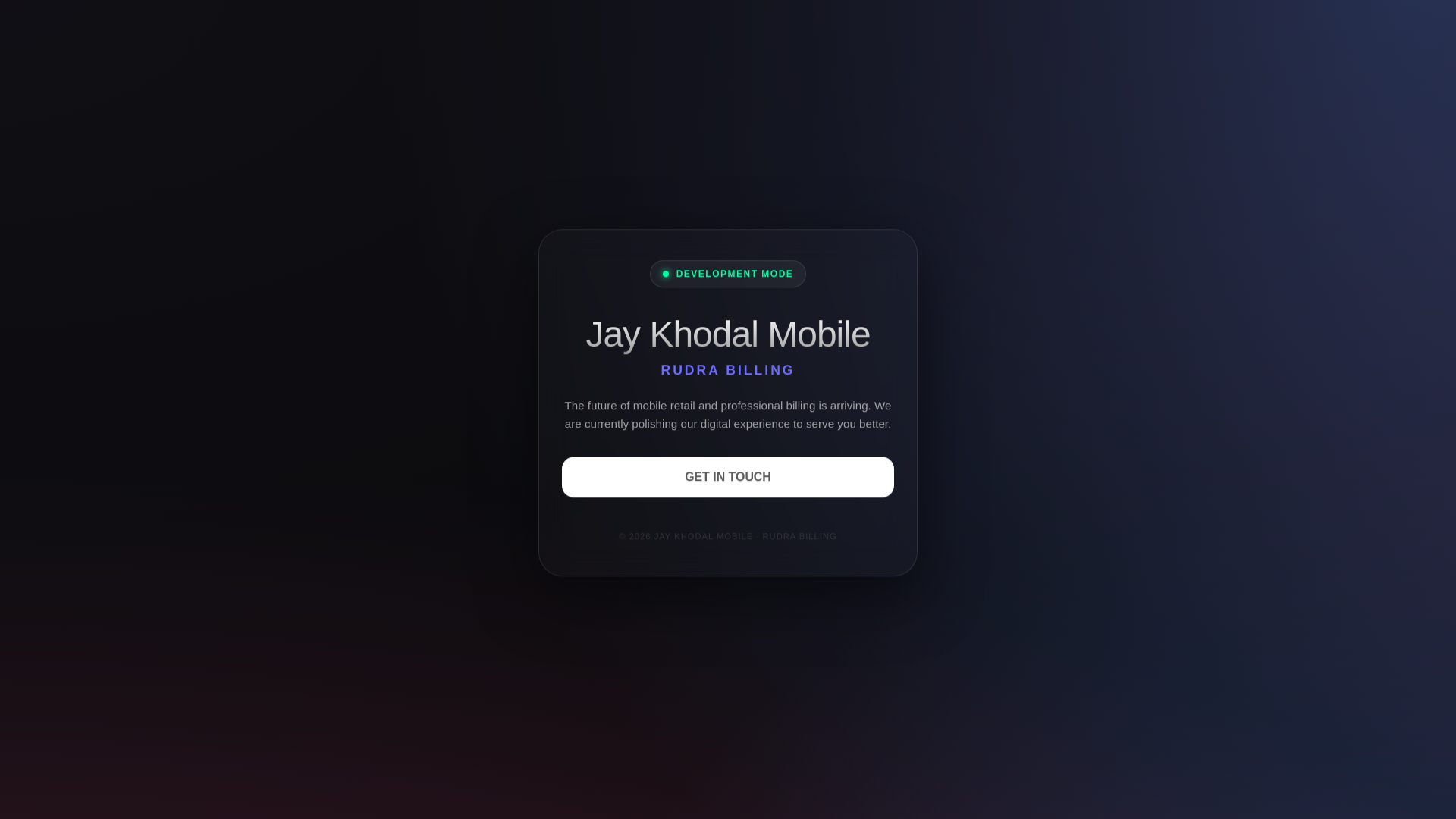 website screenshot of https://jaykhodalmobile.com/