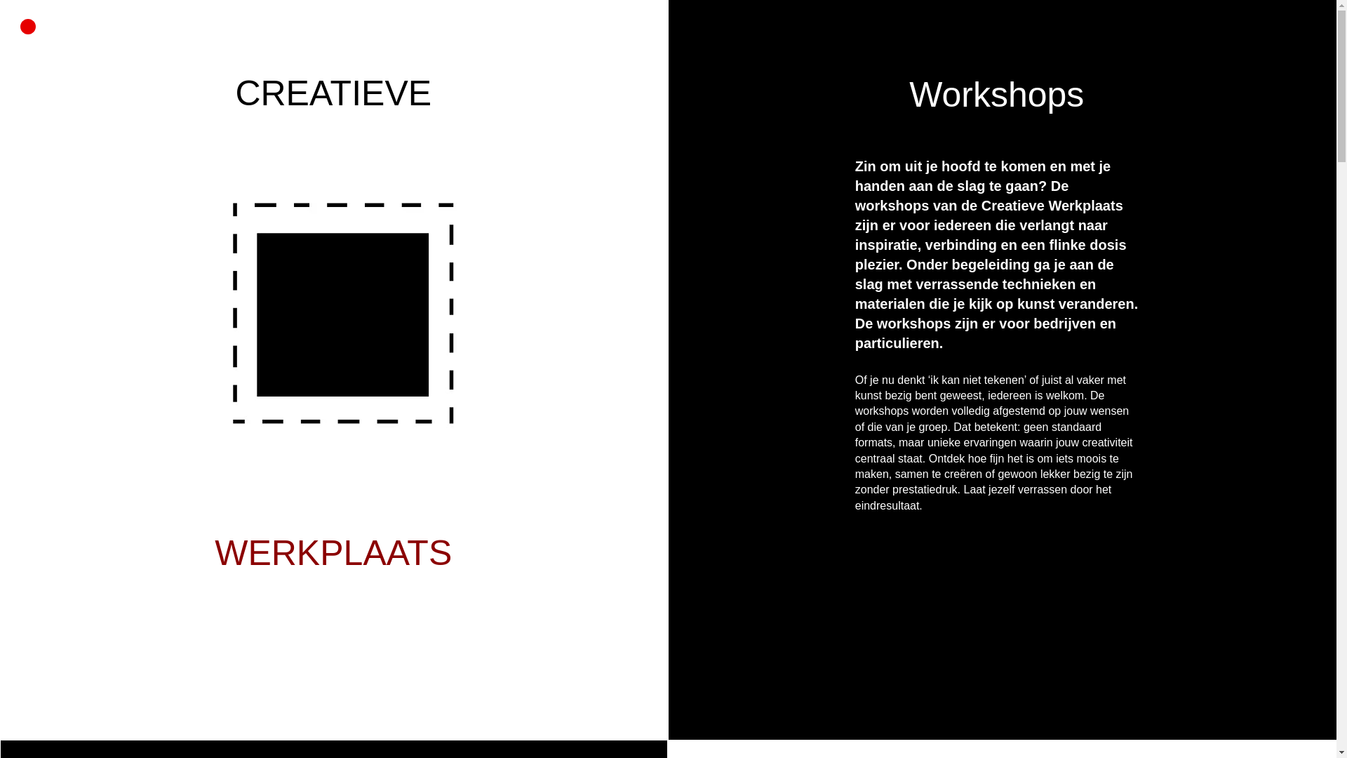 website screenshot of https://creatievewerkplaats.com/