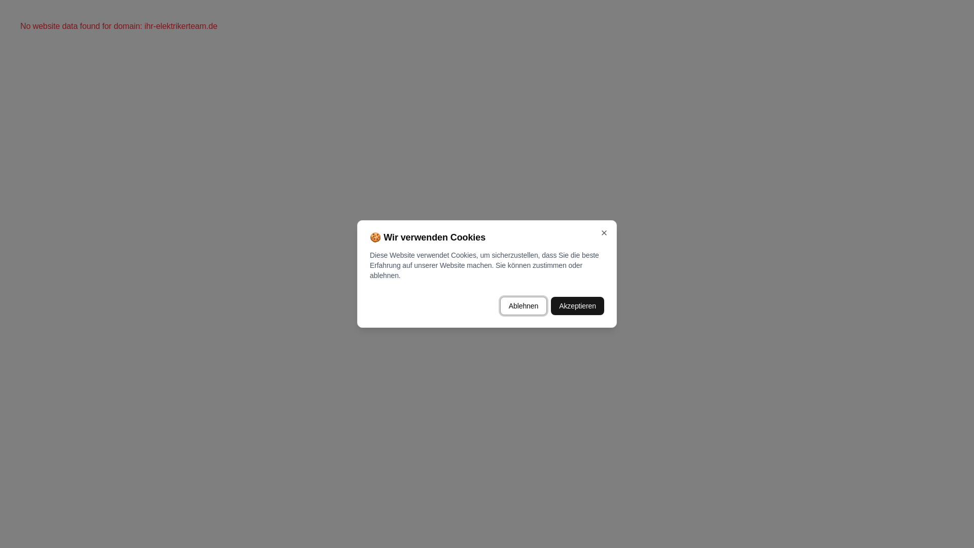 website screenshot of https://ihr-elektrikerteam.de/