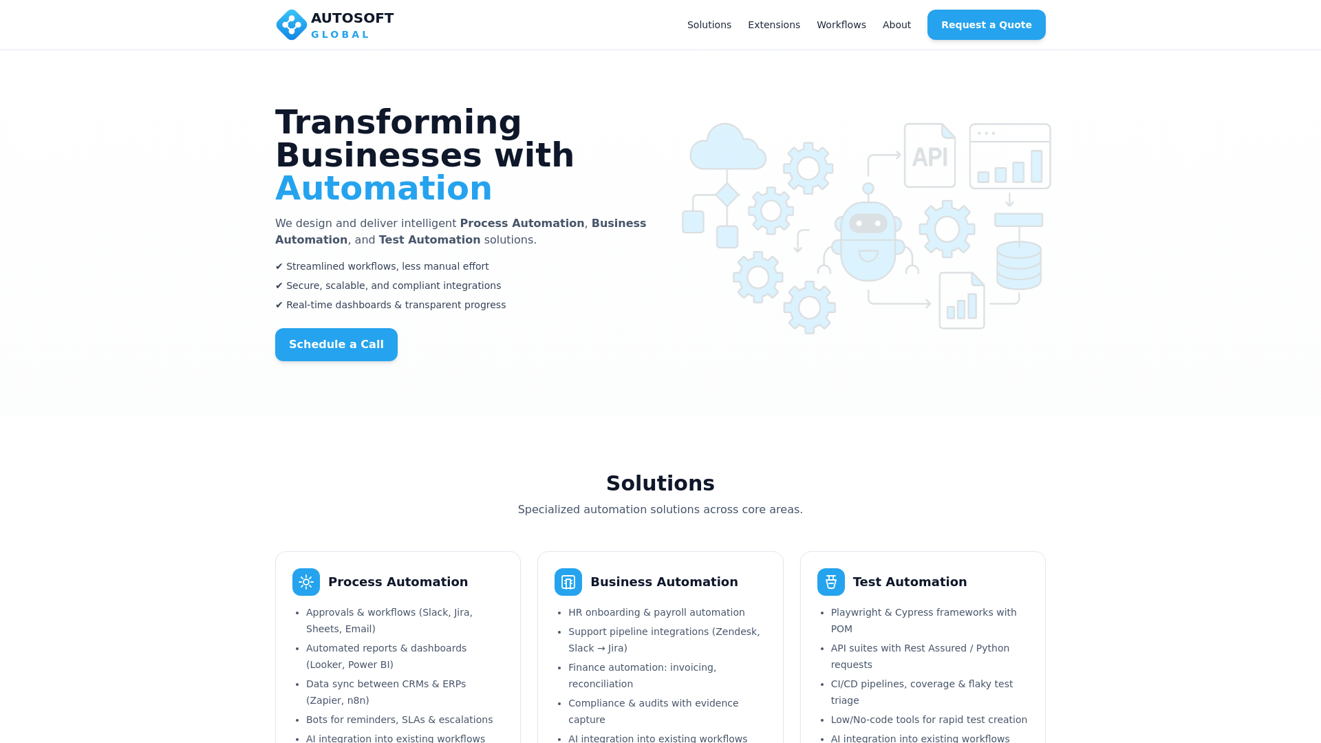 website screenshot of https://autosoft-global.pages.dev/