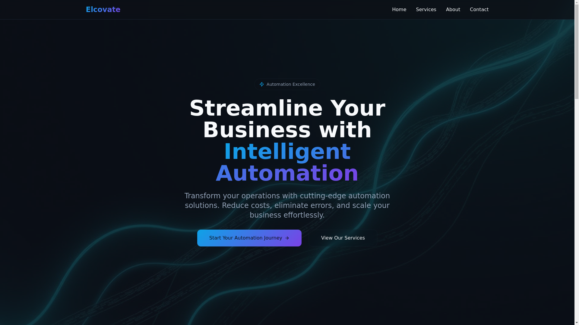 website screenshot of https://elcovate.com/