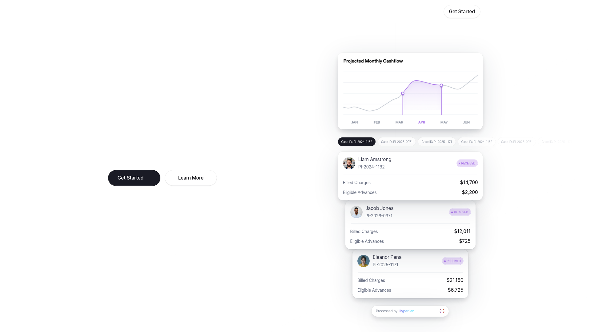 website screenshot of https://getlienflow.com