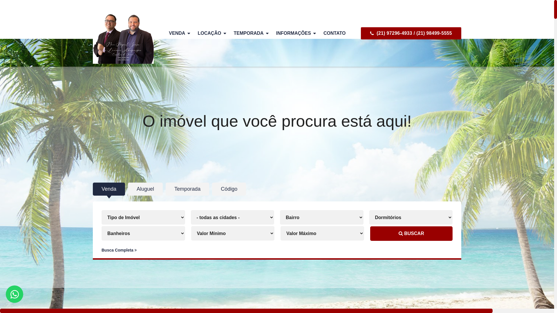 website screenshot of https://chavedouro.com.br/
