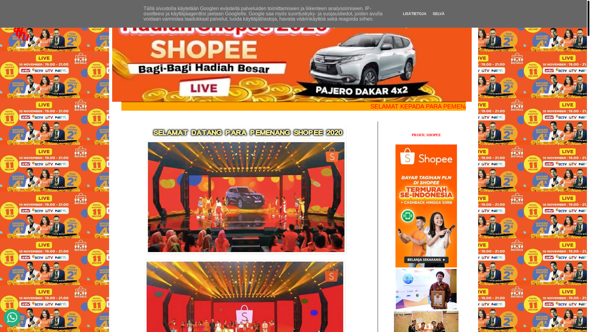 website screenshot of https://infoakhirtahun34.blogspot.com/