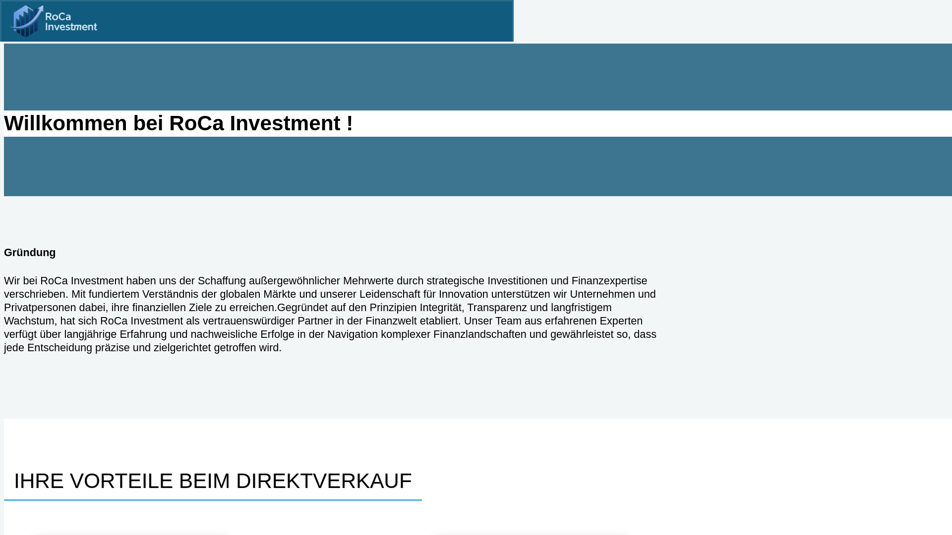 website screenshot of https://rocainvest-belgium.com
