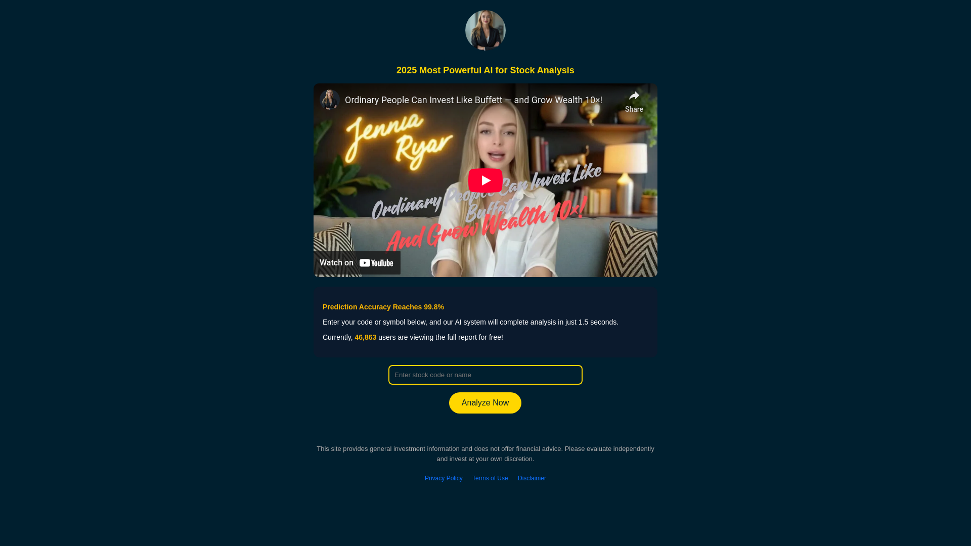 website screenshot of https://stock-insights-website.pages.dev/