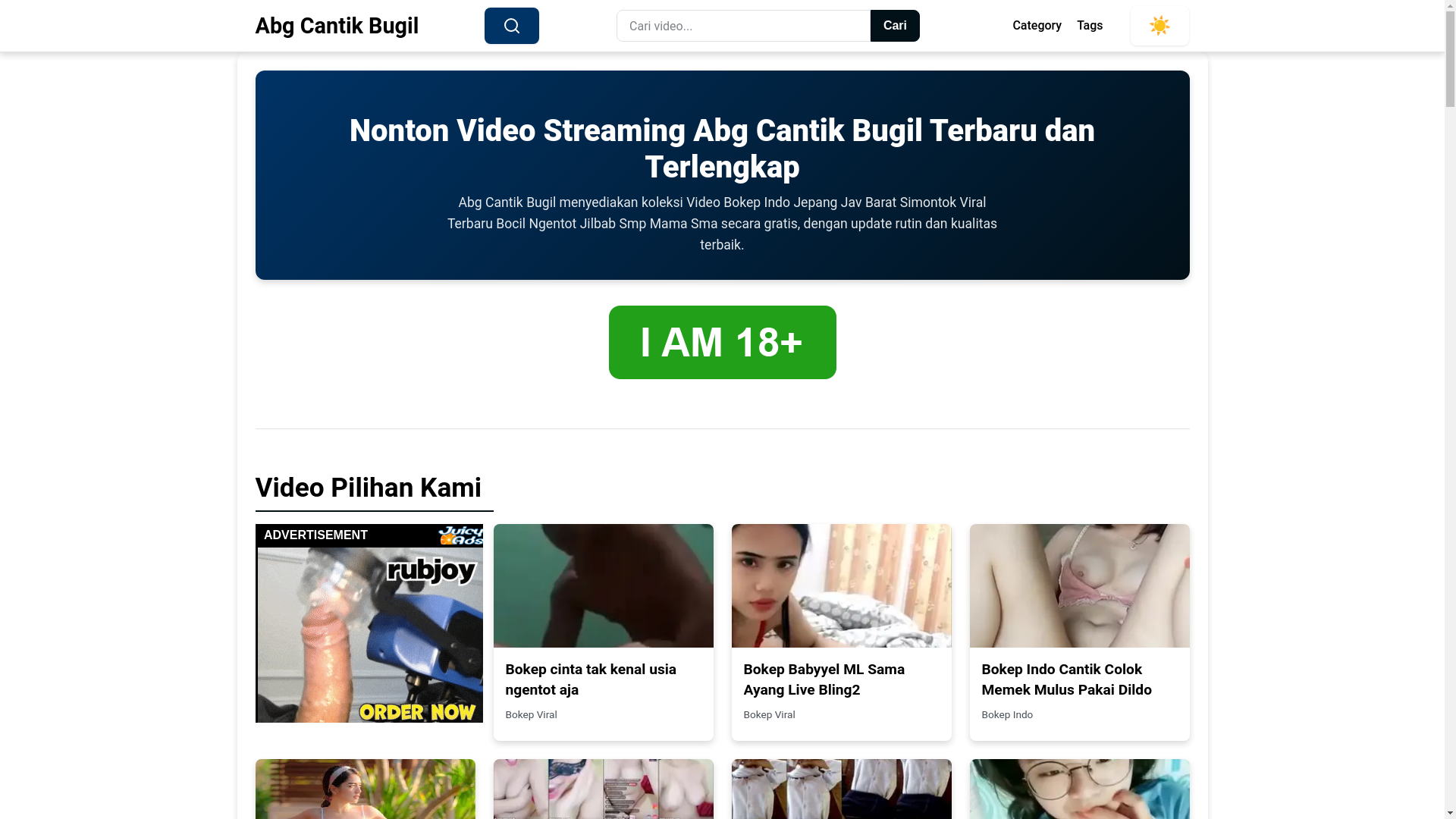 website screenshot of https://abgcantikbugil.pages.dev/
