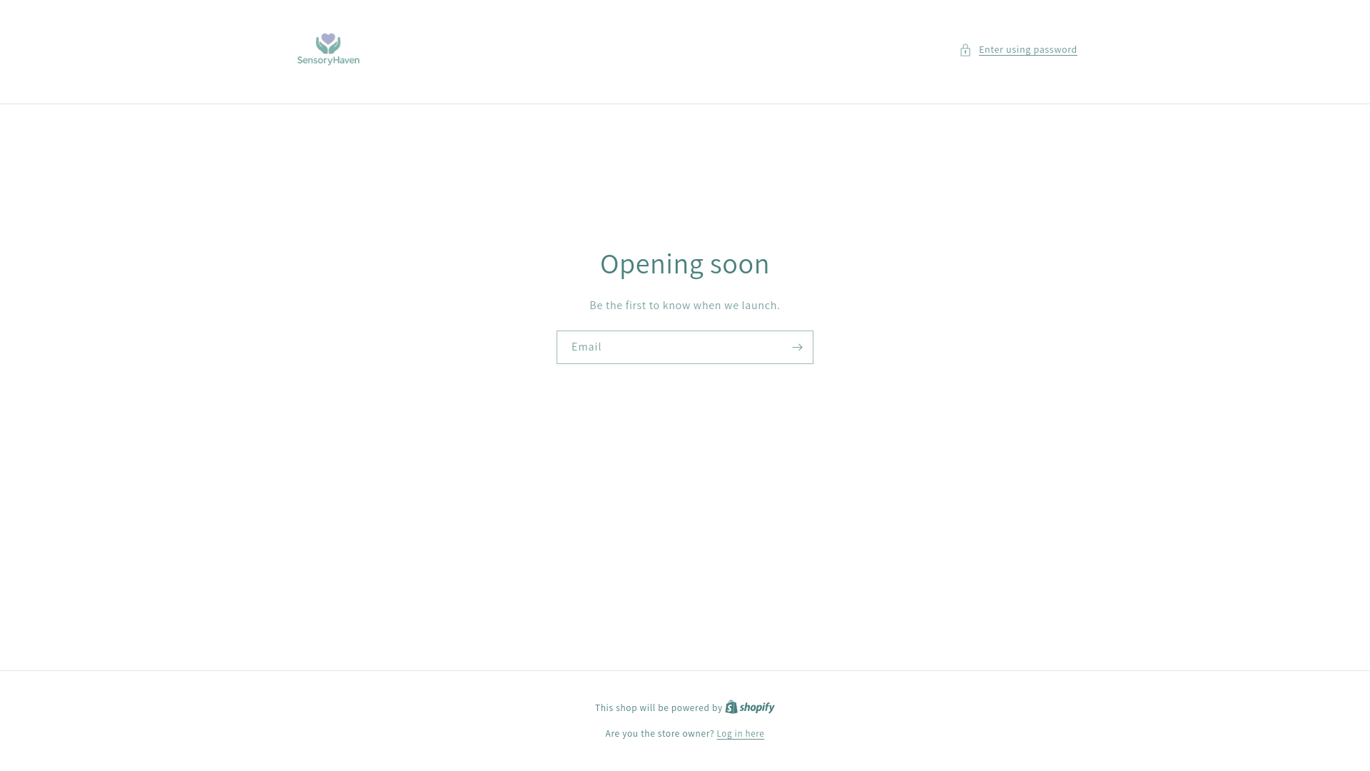 website screenshot of https://sensoryhaven.ca/