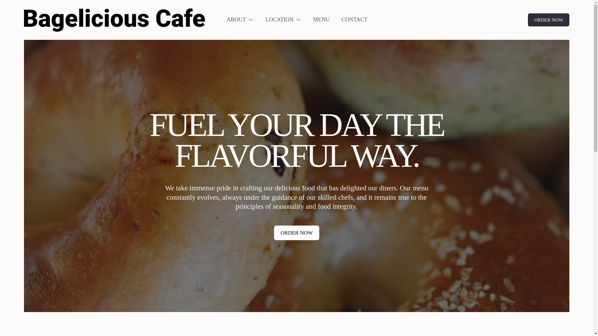 website screenshot of https://bageliciouscafesyny.com/
