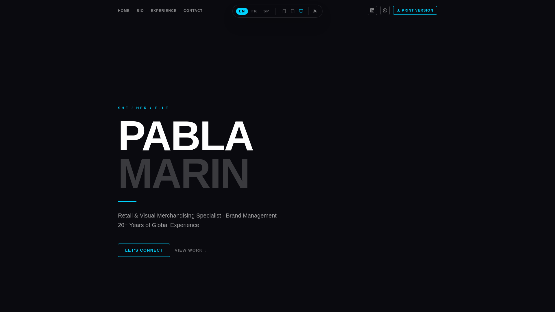 website screenshot of https://pablamarin.ca/