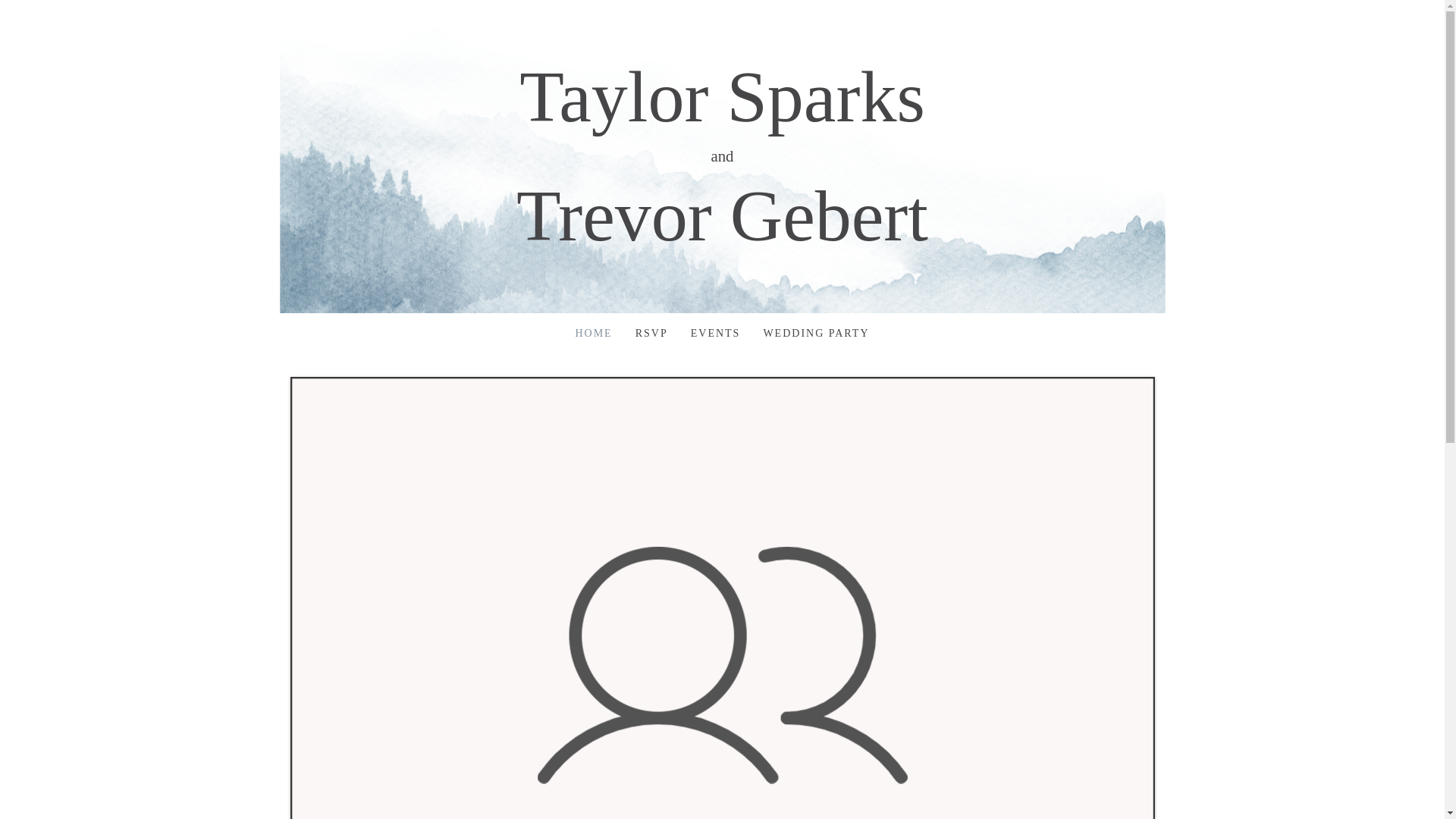 website screenshot of https://taylorandtrevor.wedding/