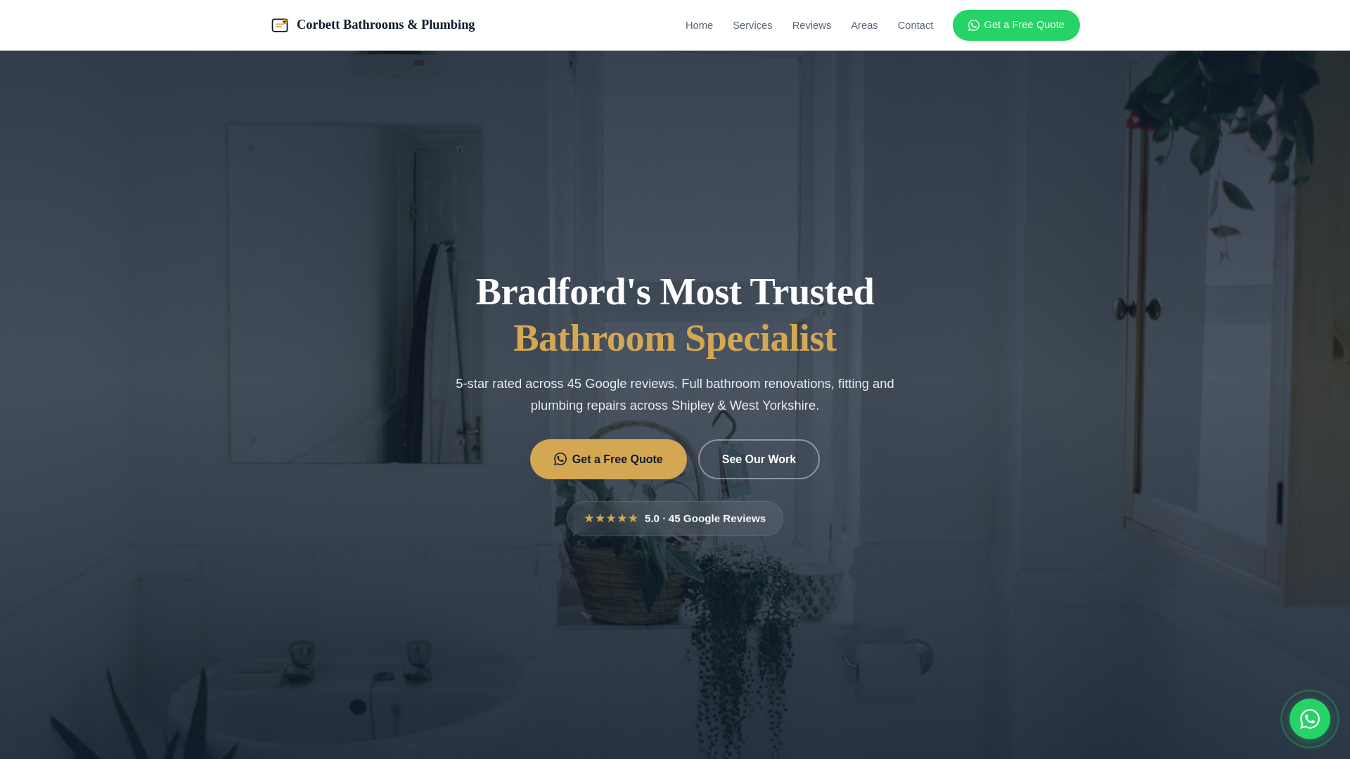 website screenshot of https://corbett-bathrooms.pages.dev/