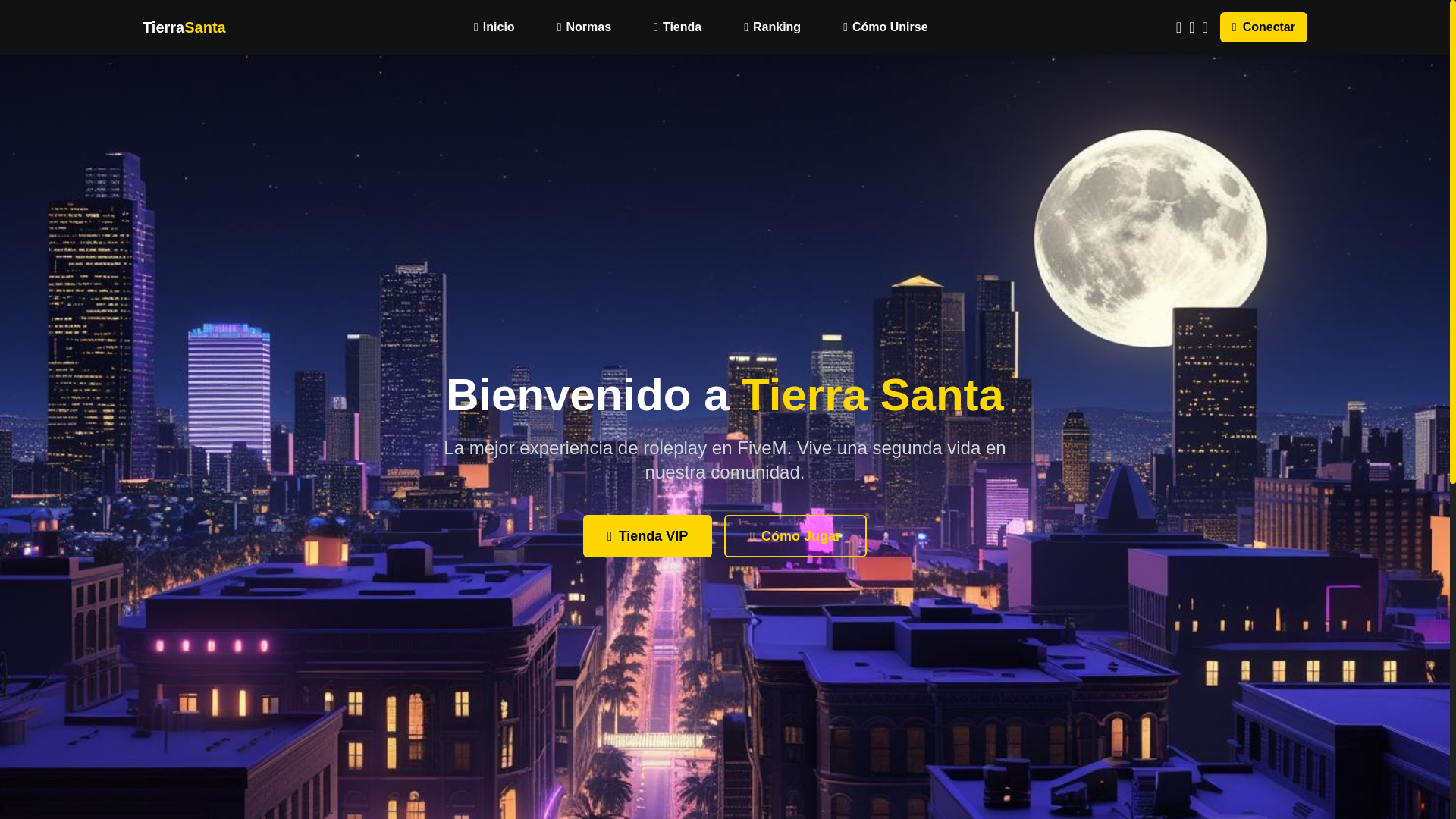 website screenshot of https://tierrasantarp.net/