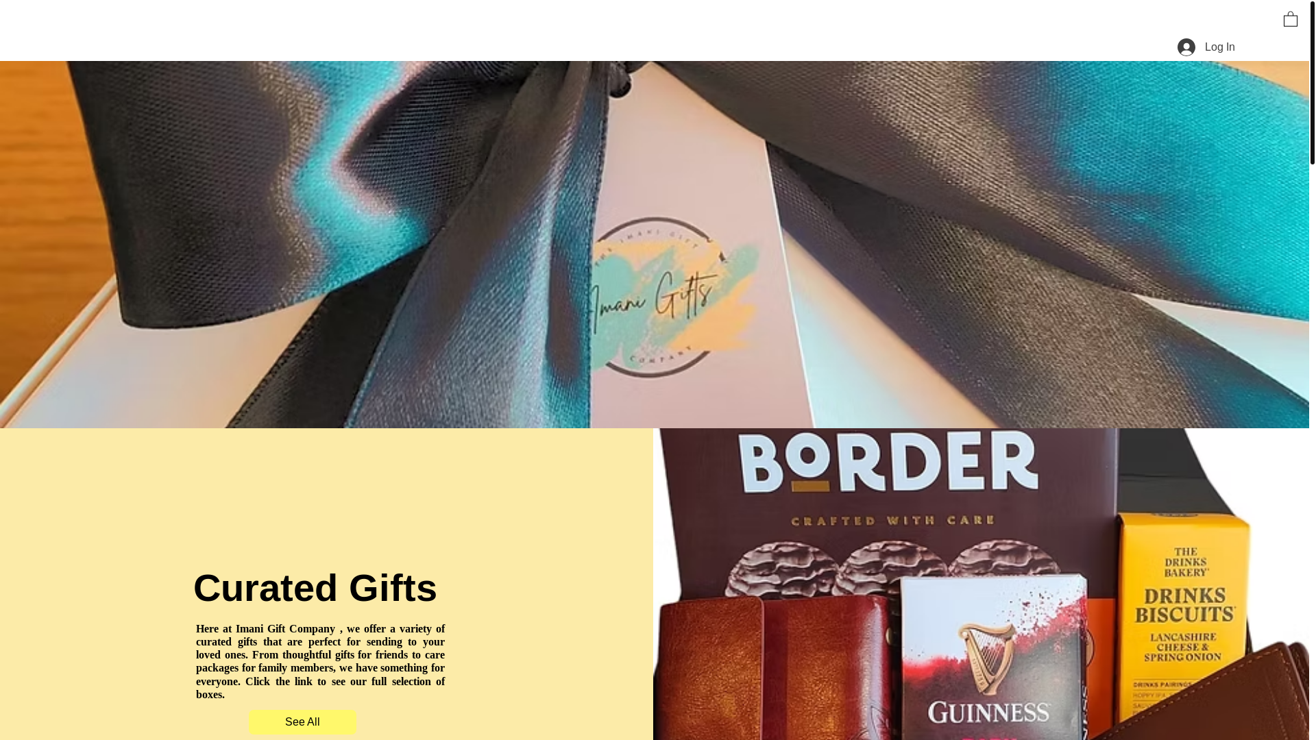 website screenshot of https://imanigifts.co.uk/