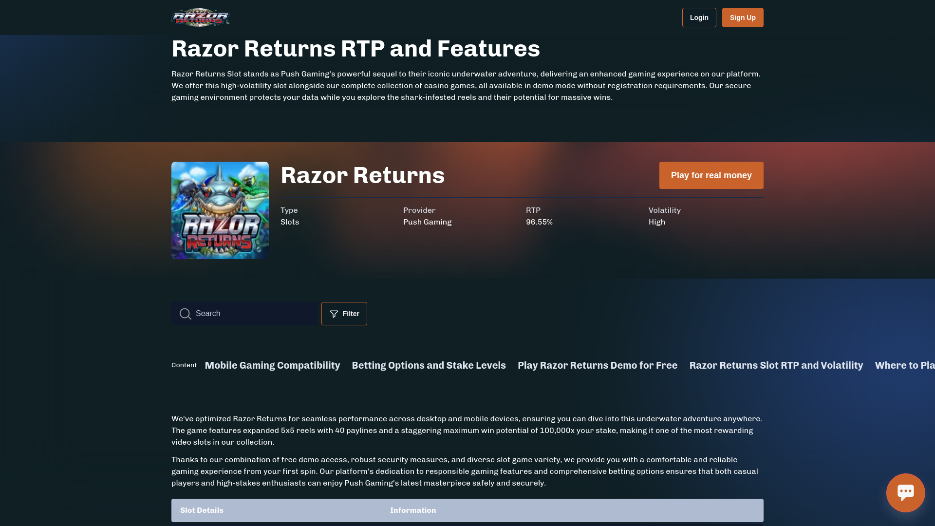 website screenshot of https://razor-returns.eu