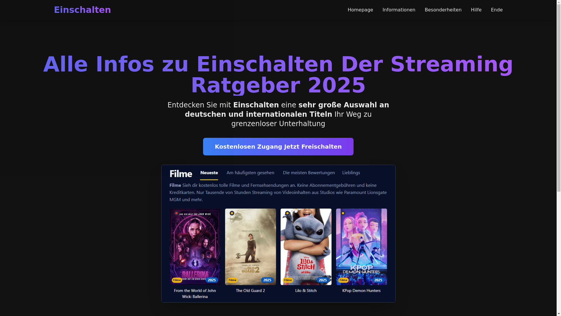 website screenshot of https://einschalten-6k3p.pages.dev/