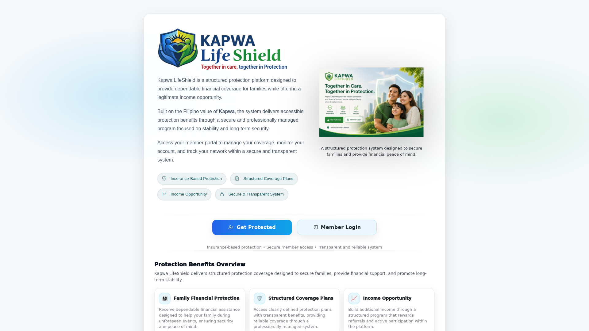 website screenshot of https://kapwa-lifeshield.com/