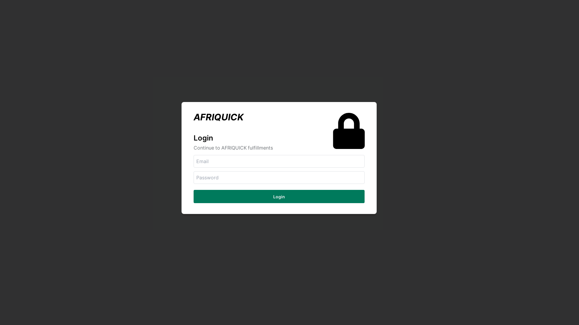 website screenshot of https://afriquick-za.site/