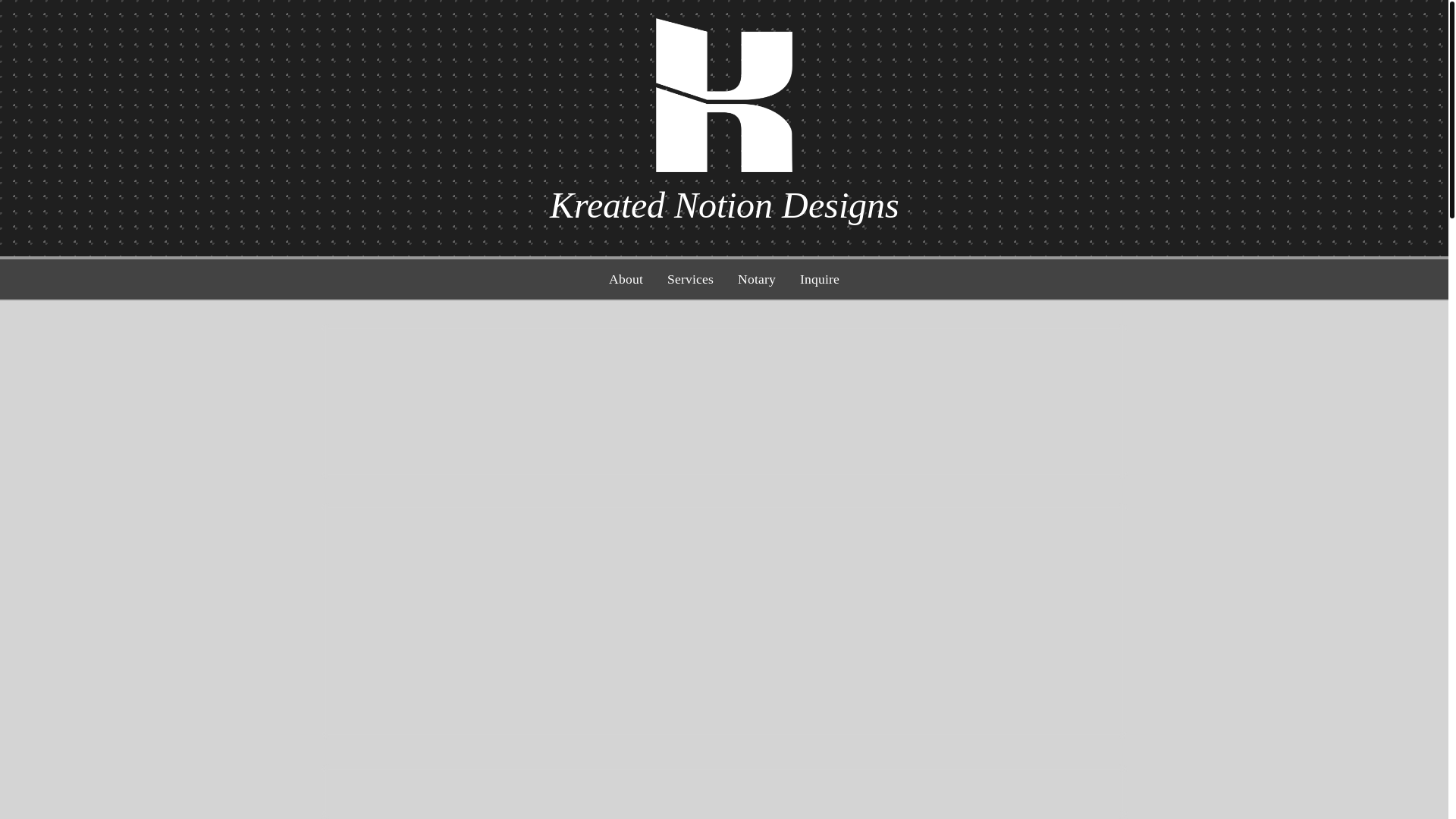 website screenshot of https://kreatednotion.com/