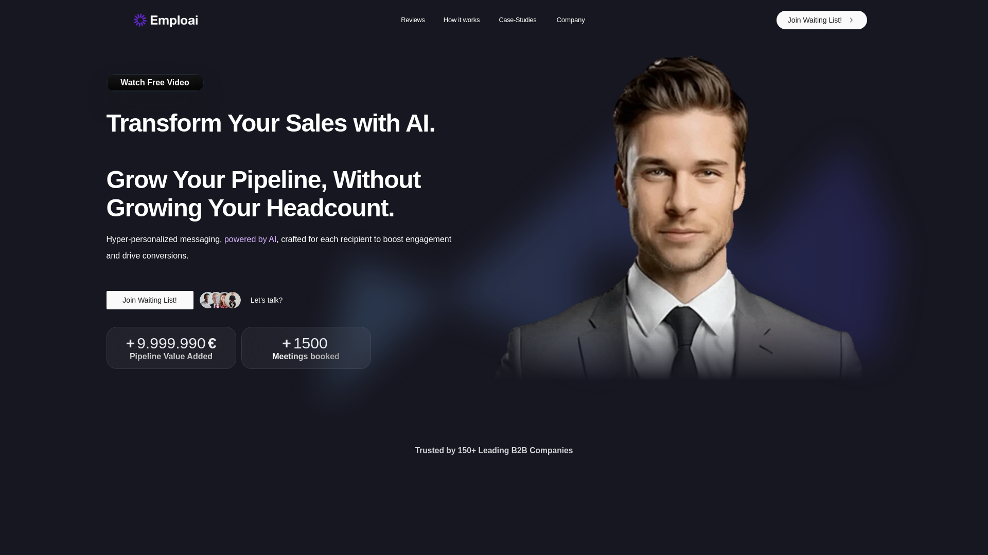 website screenshot of https://emploaiapp.info/