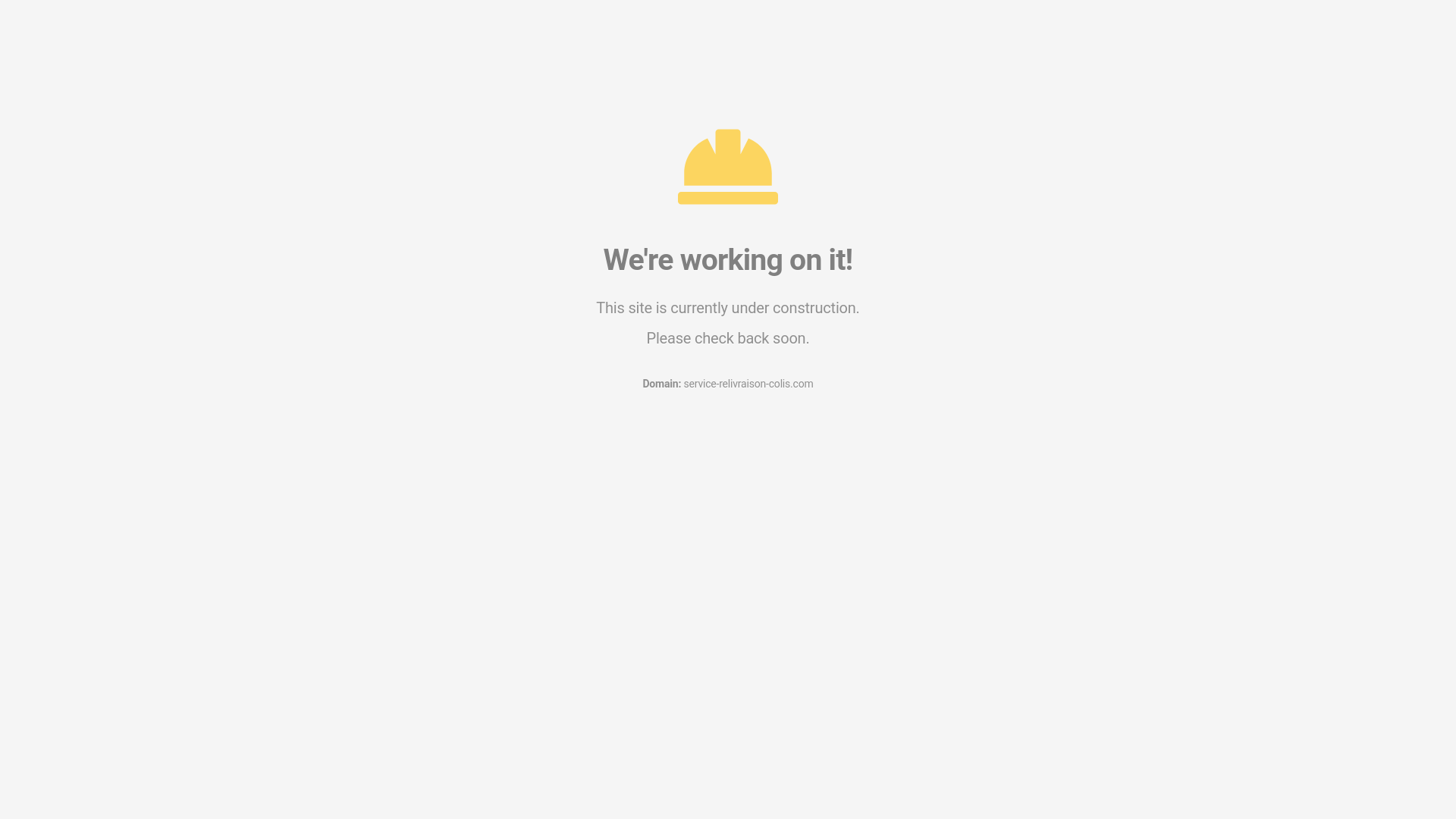 website screenshot of https://service-relivraison-colis.com/