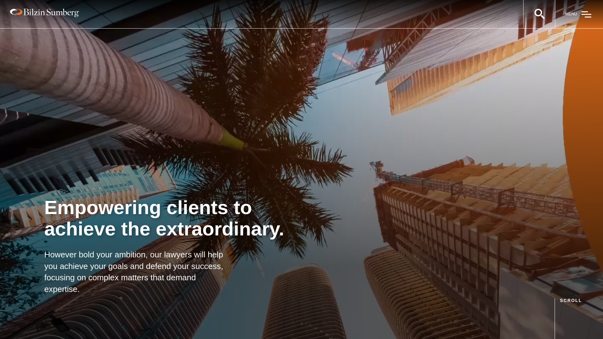 website screenshot of http://www.bilzin.com/