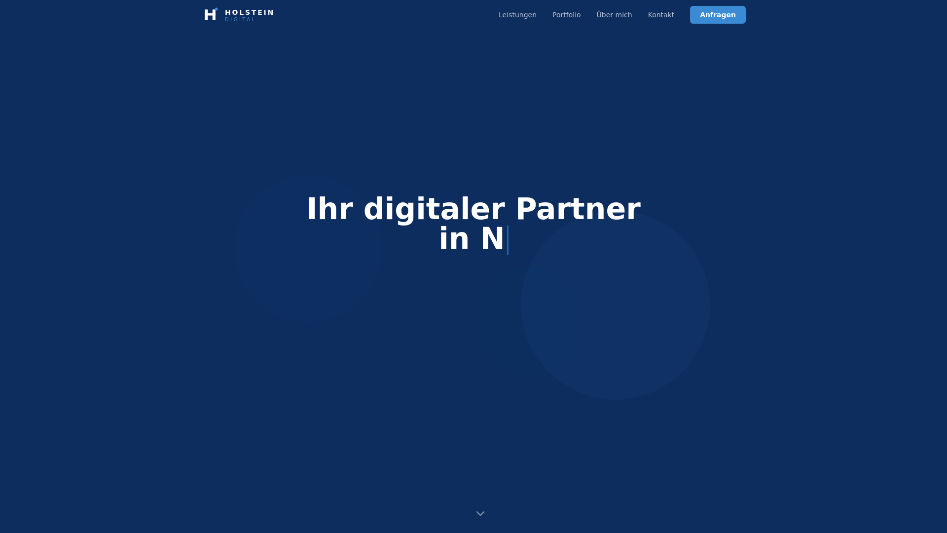 website screenshot of https://holstein-digital.online