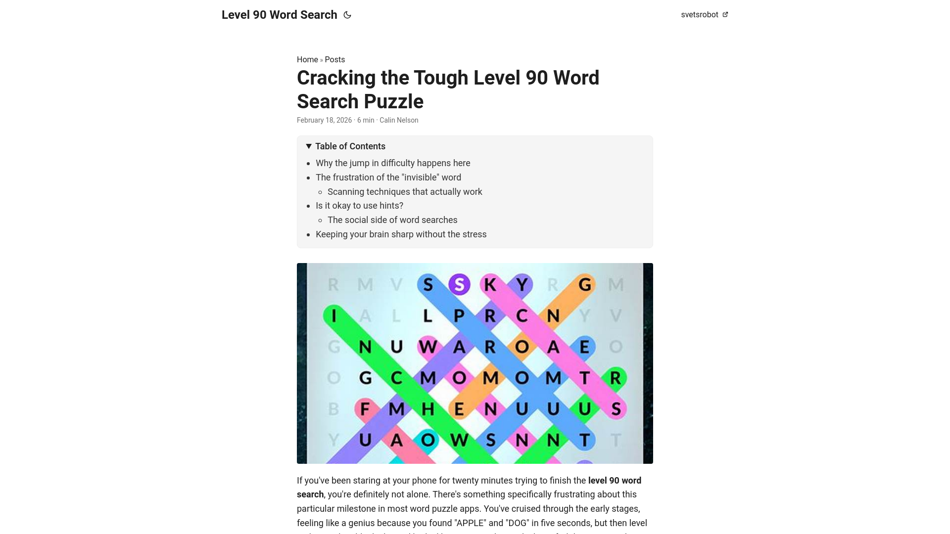 website screenshot of https://level-90-word-search.pages.dev/