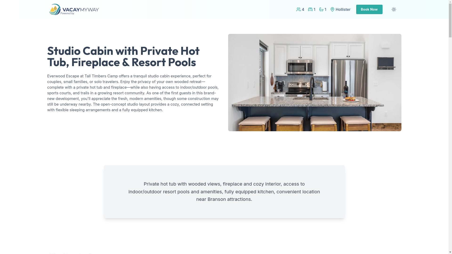 website screenshot of https://everwoodcabin.house/