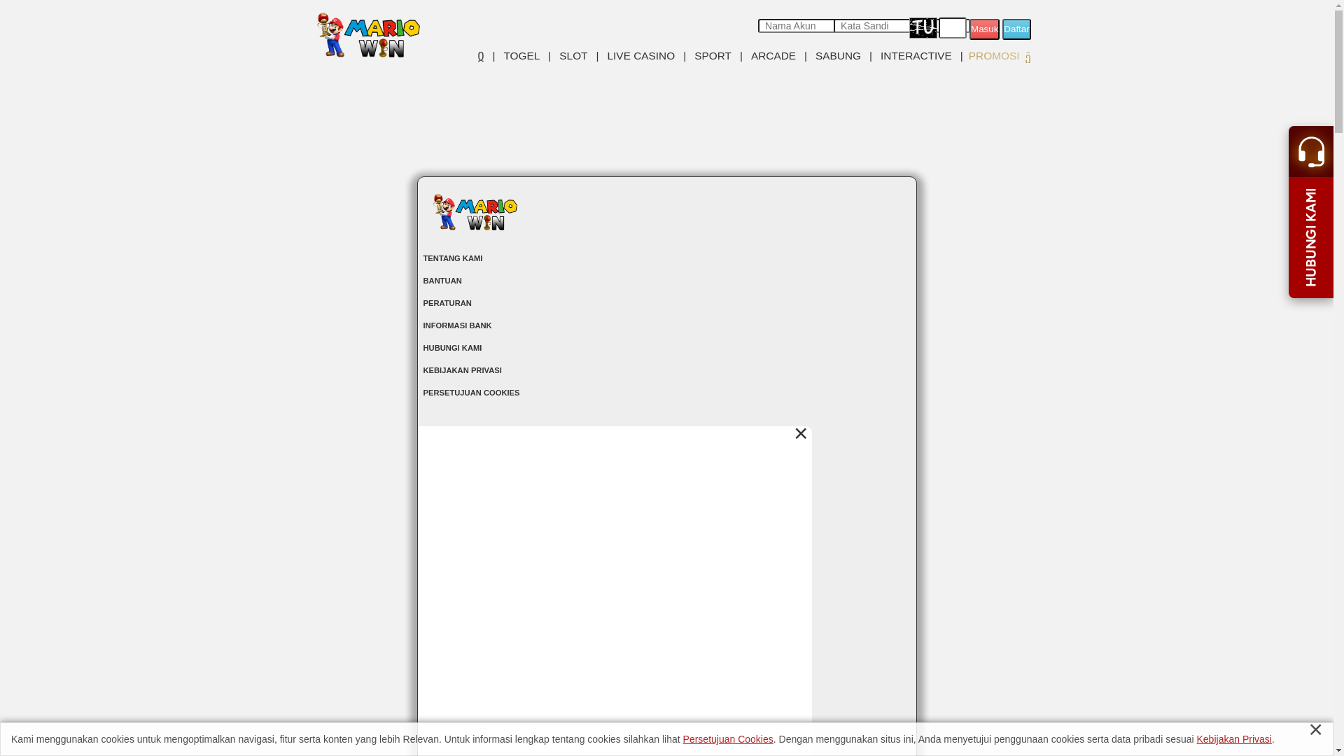 website screenshot of https://mariowin-line.com/