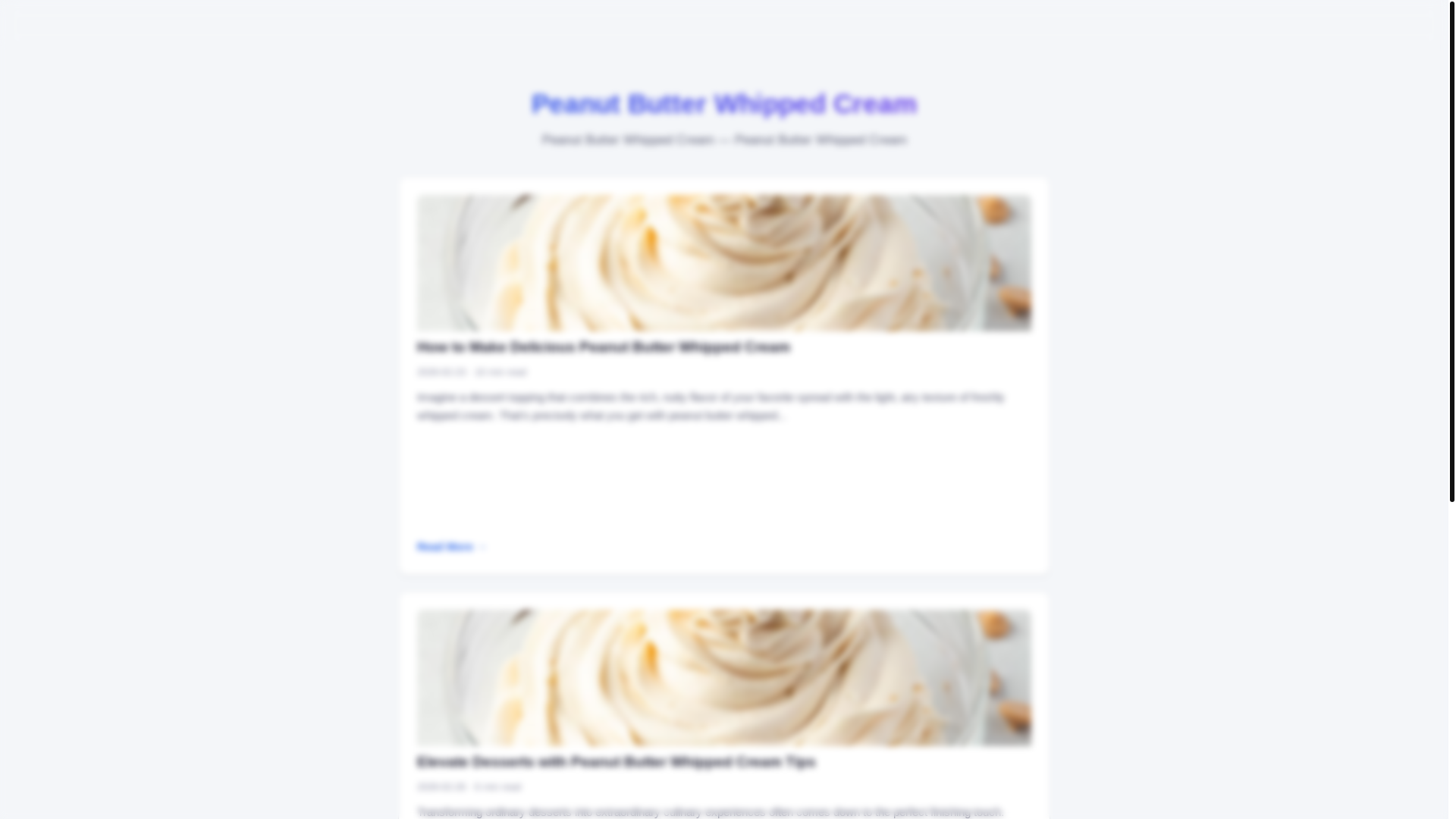 website screenshot of https://peanut-butter-whipped-cream.pages.dev/