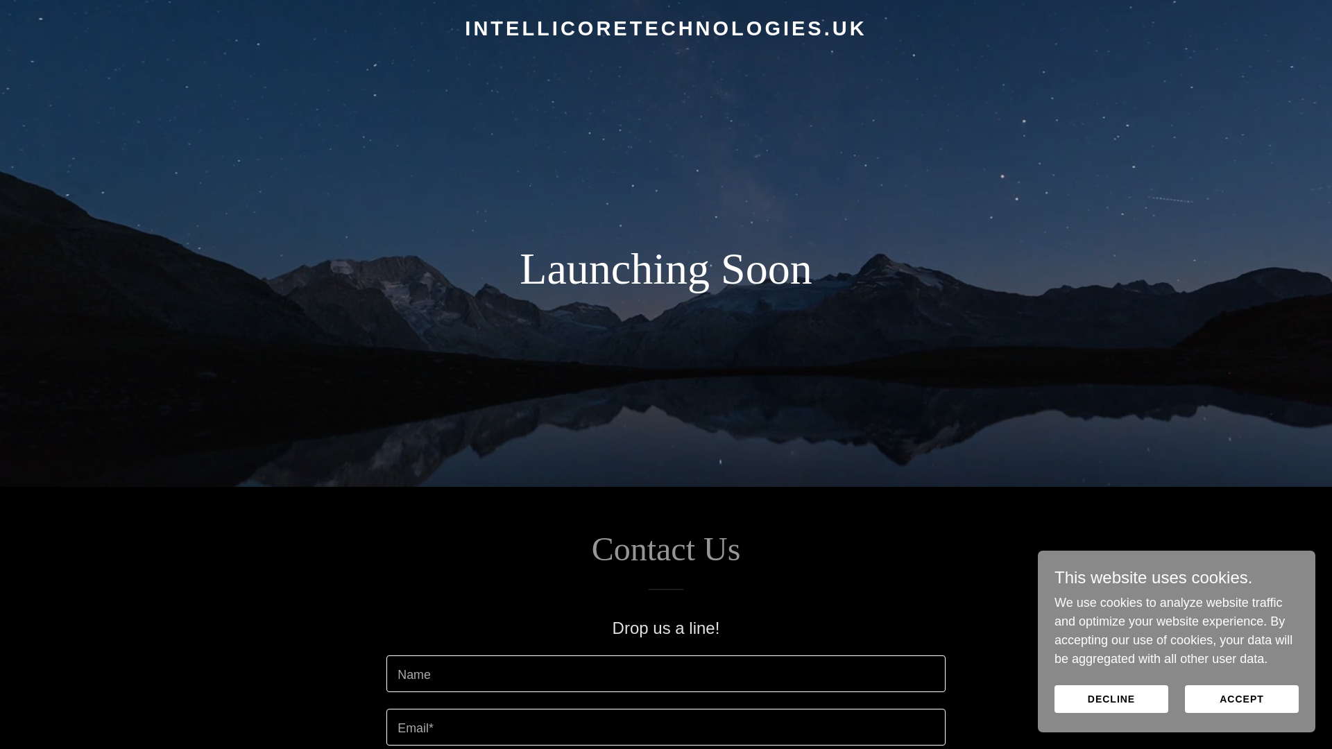 website screenshot of https://intellicoretechnologies.uk/