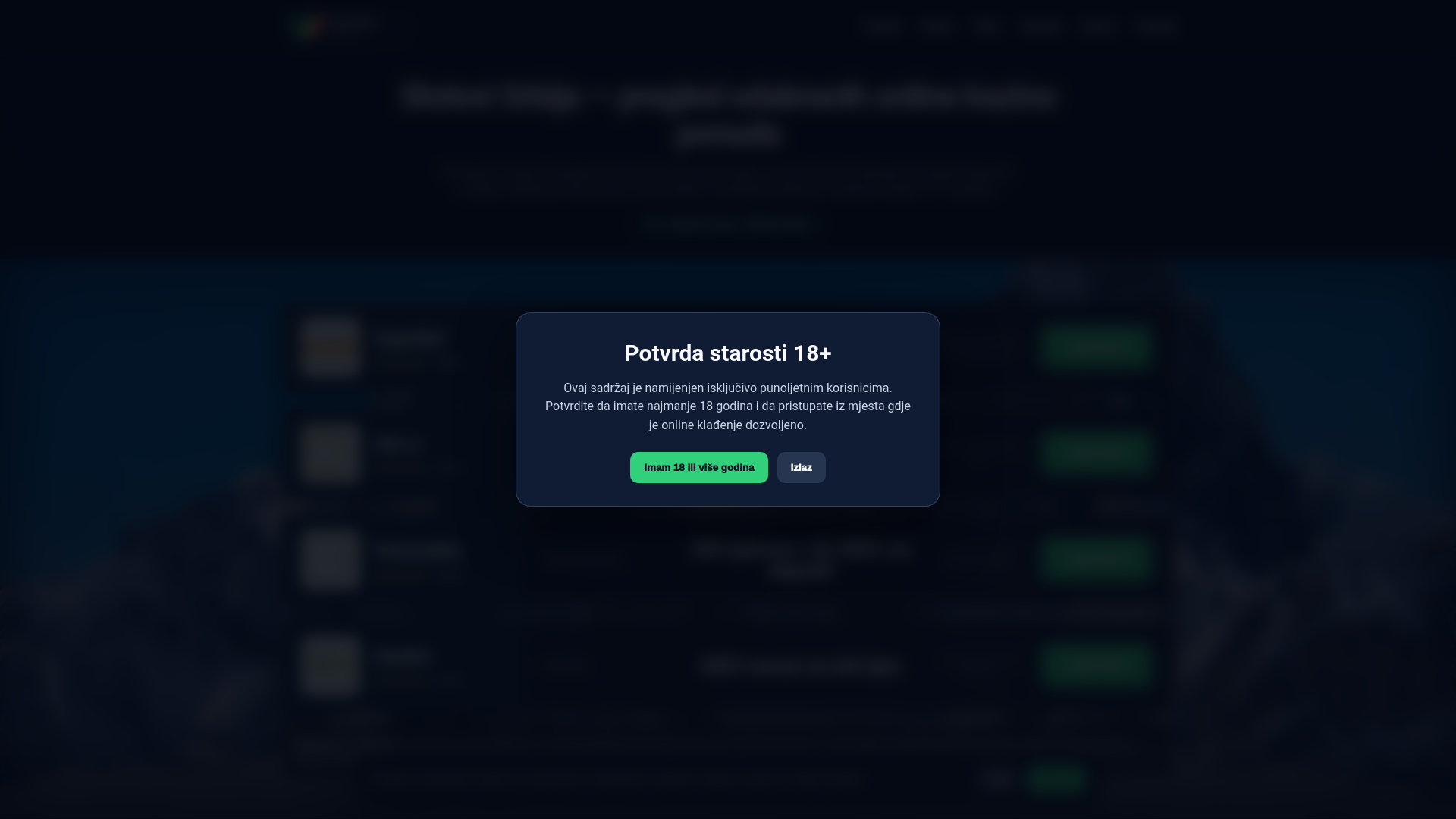 website screenshot of https://slotovisrbija.com/