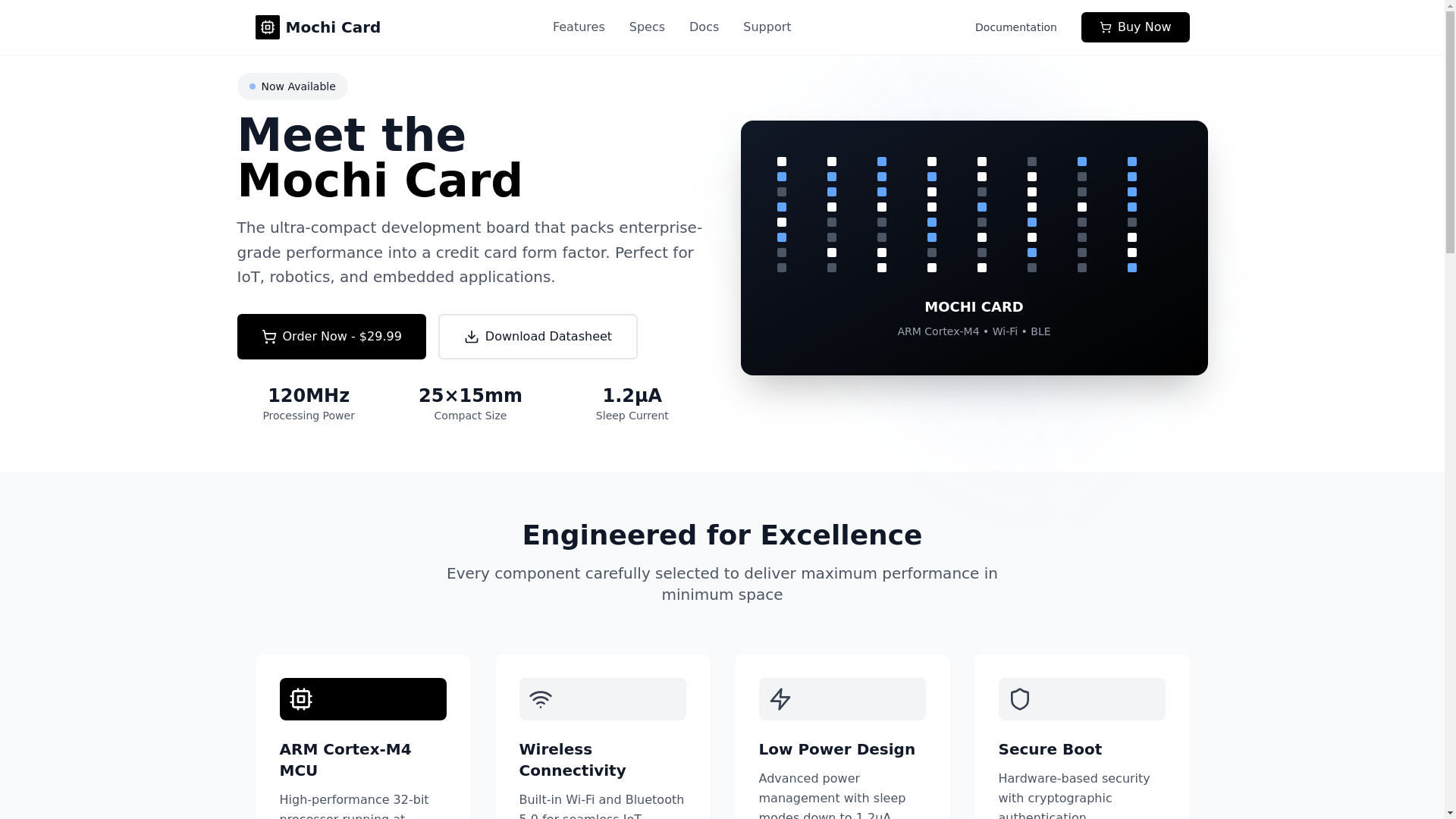 website screenshot of https://mochicard-com.pages.dev/