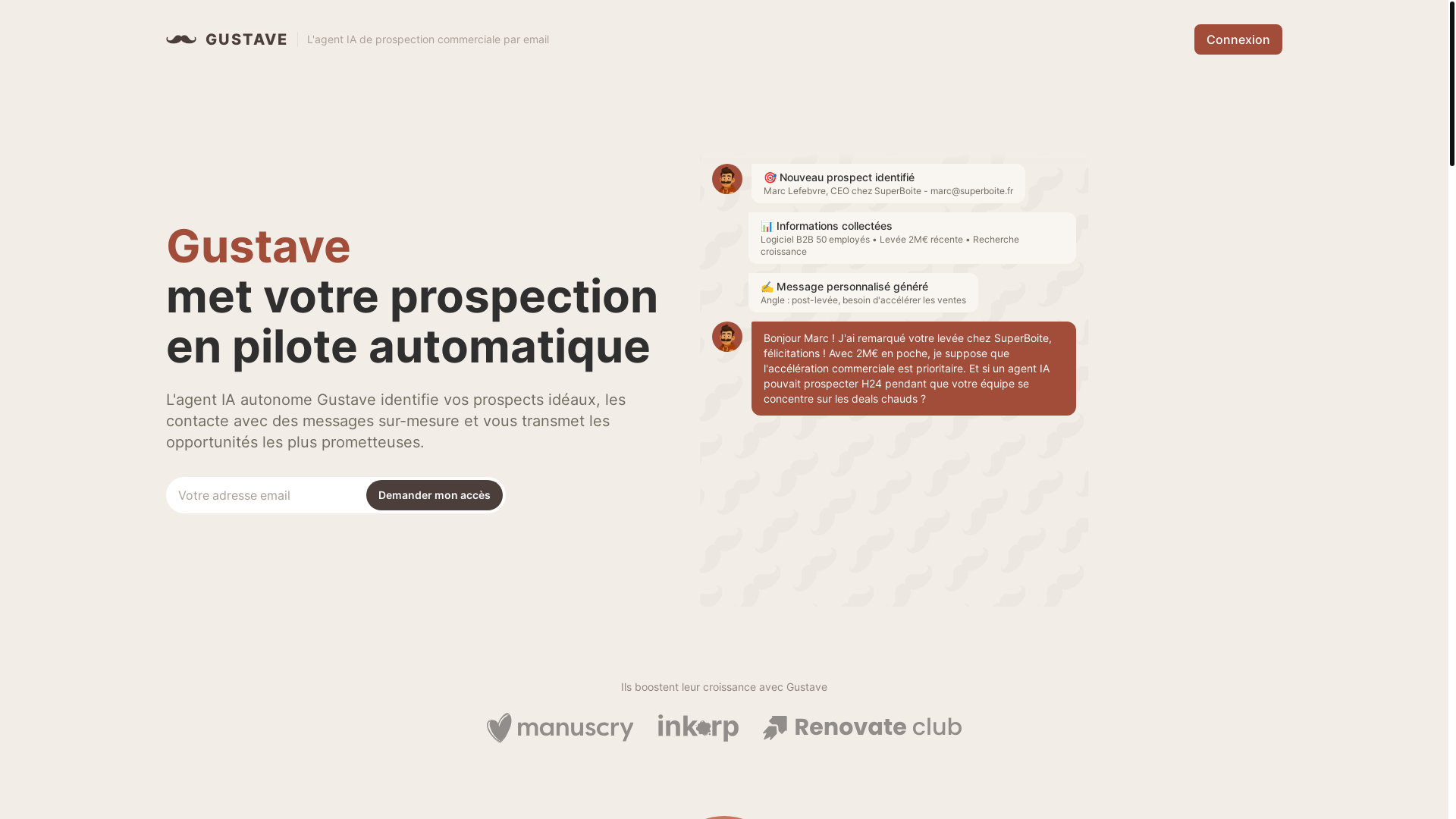 website screenshot of https://gustaveiabox.com/
