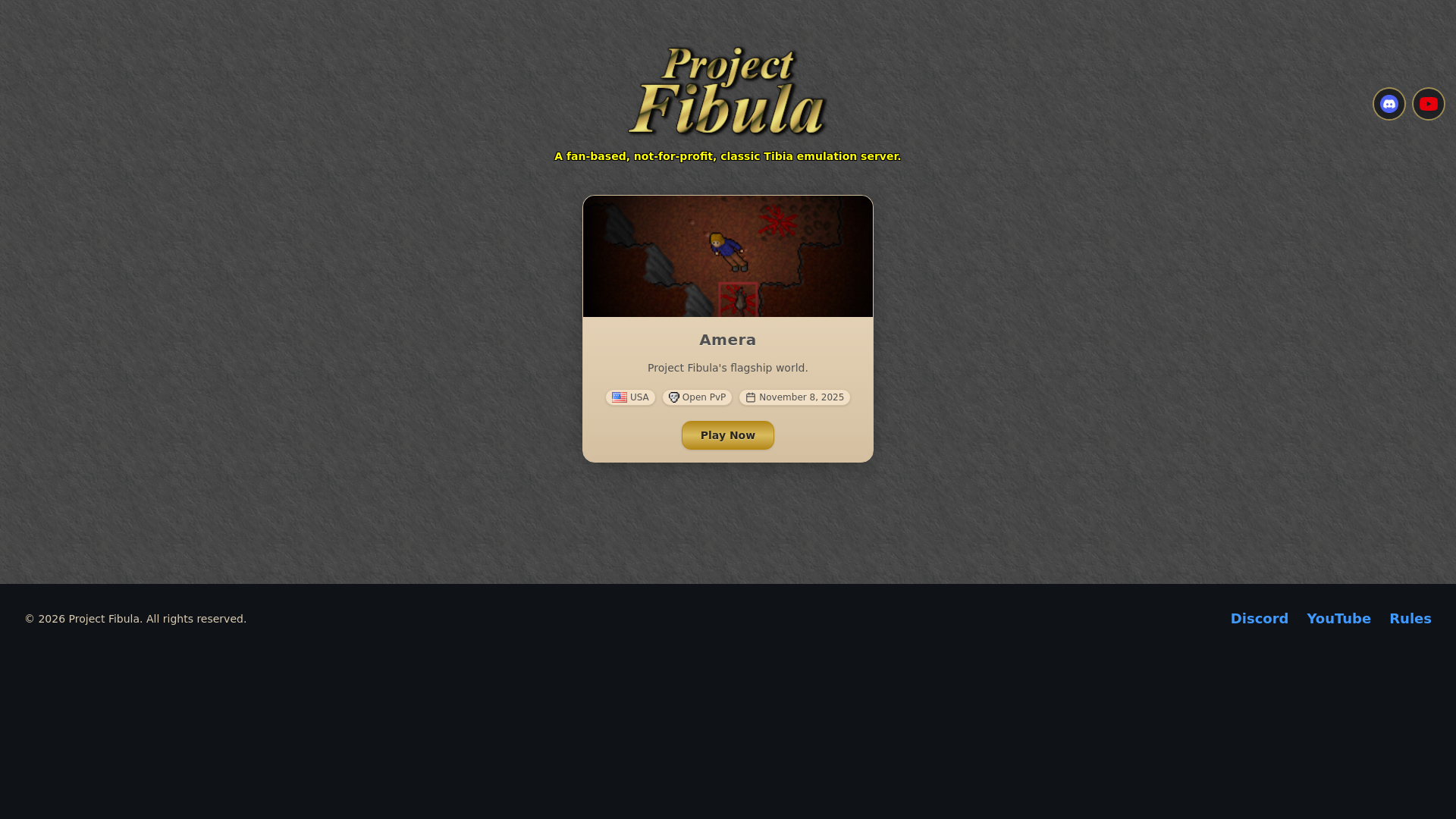 website screenshot of https://projectfibula.app