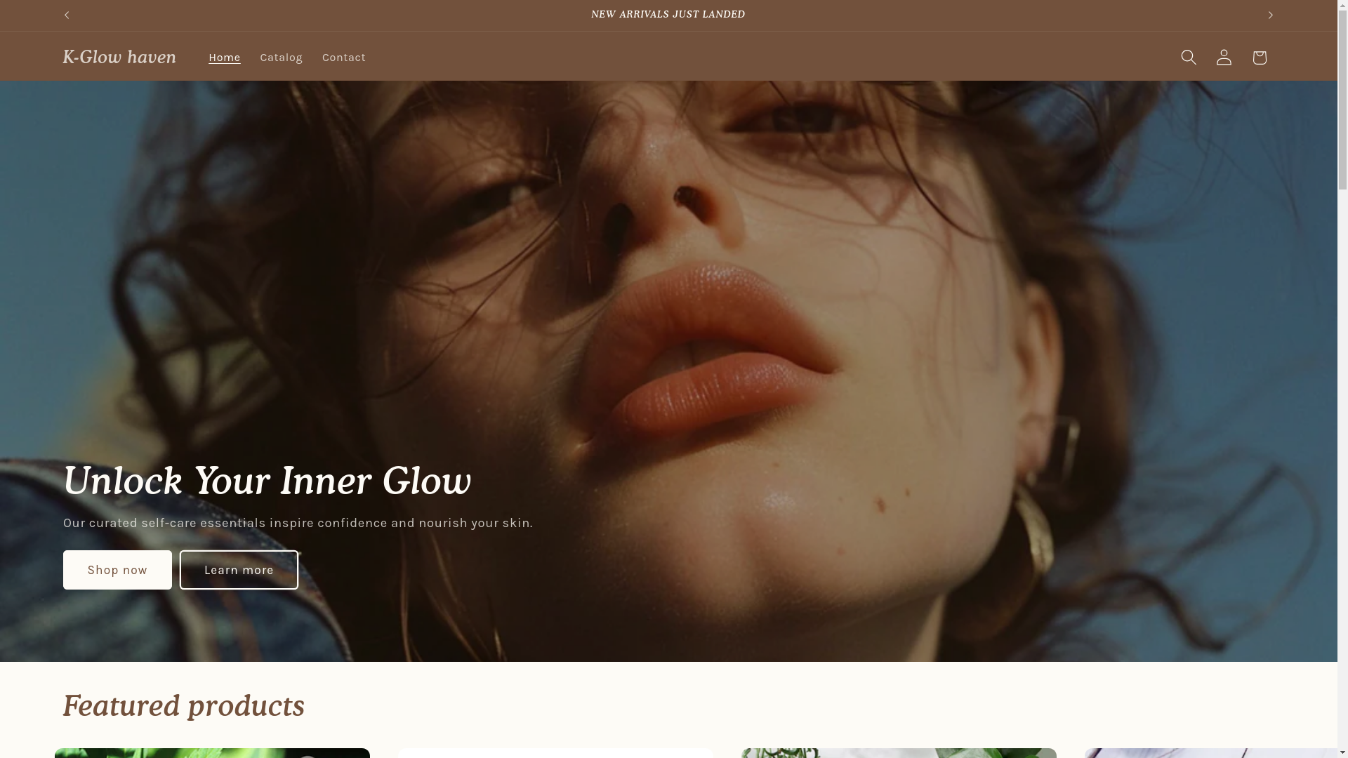 website screenshot of https://k-glowhaven.ca/