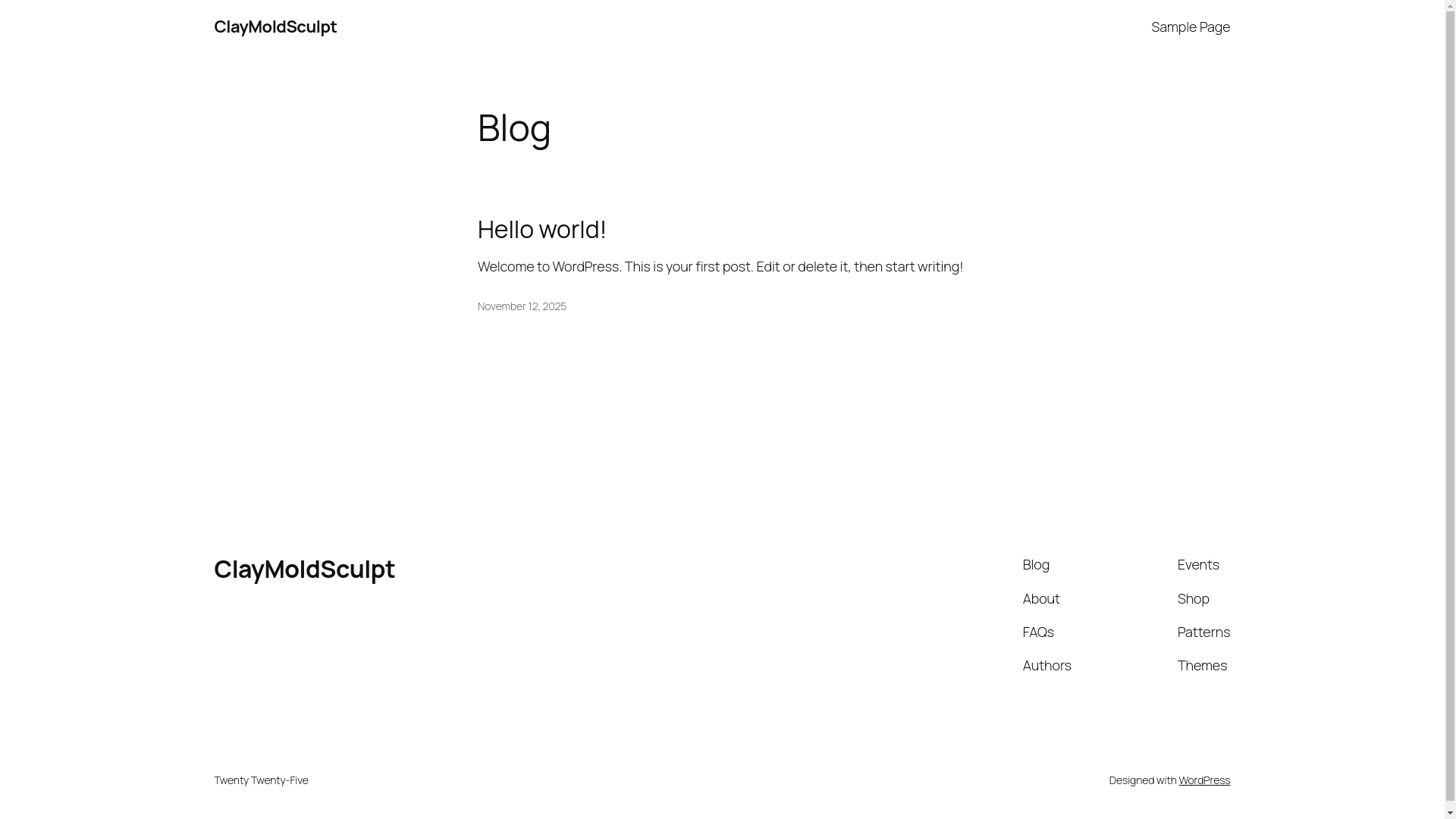 website screenshot of https://claymoldsculpt.com/